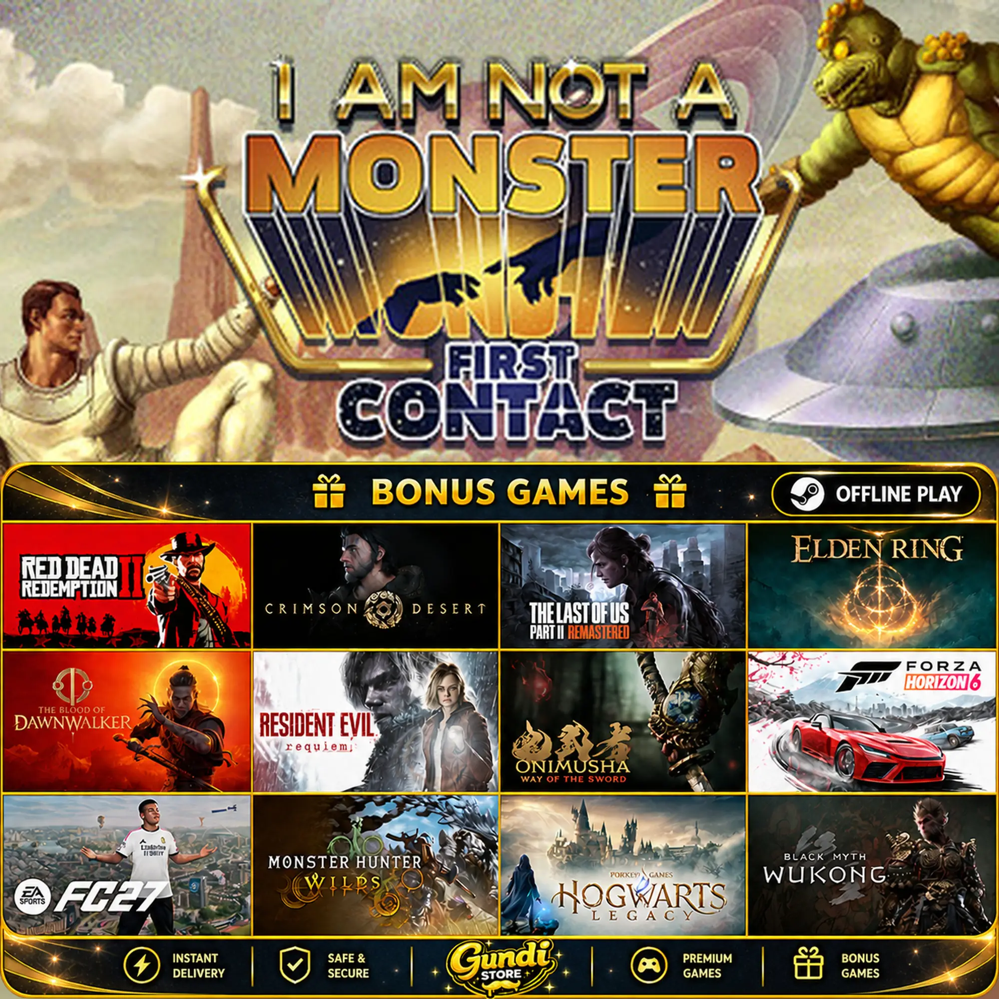 [AUTO CODE] - I’m not a Monster + BONUS GAME