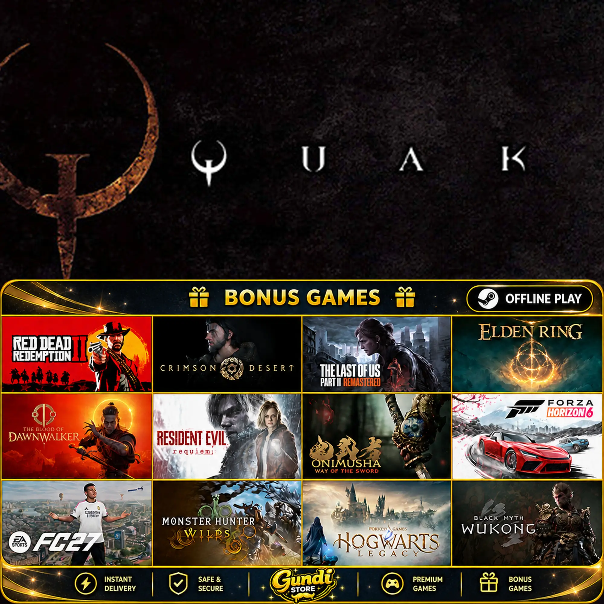 [AUTO CODE] - Quake + BONUS GAME