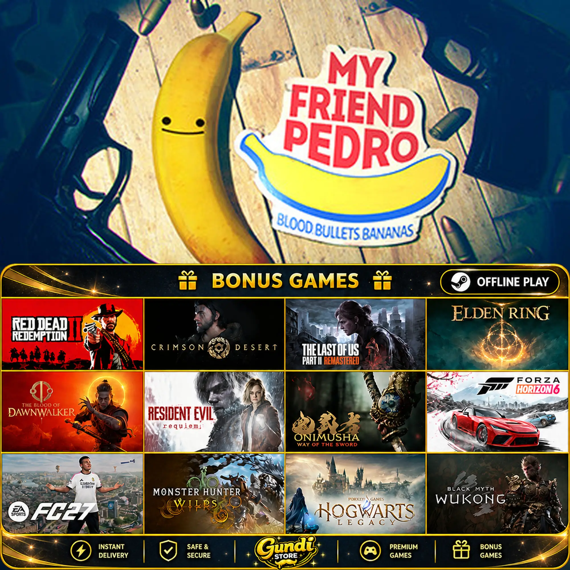 [AUTO CODE] - My Friend Pedro + BONUS GAME