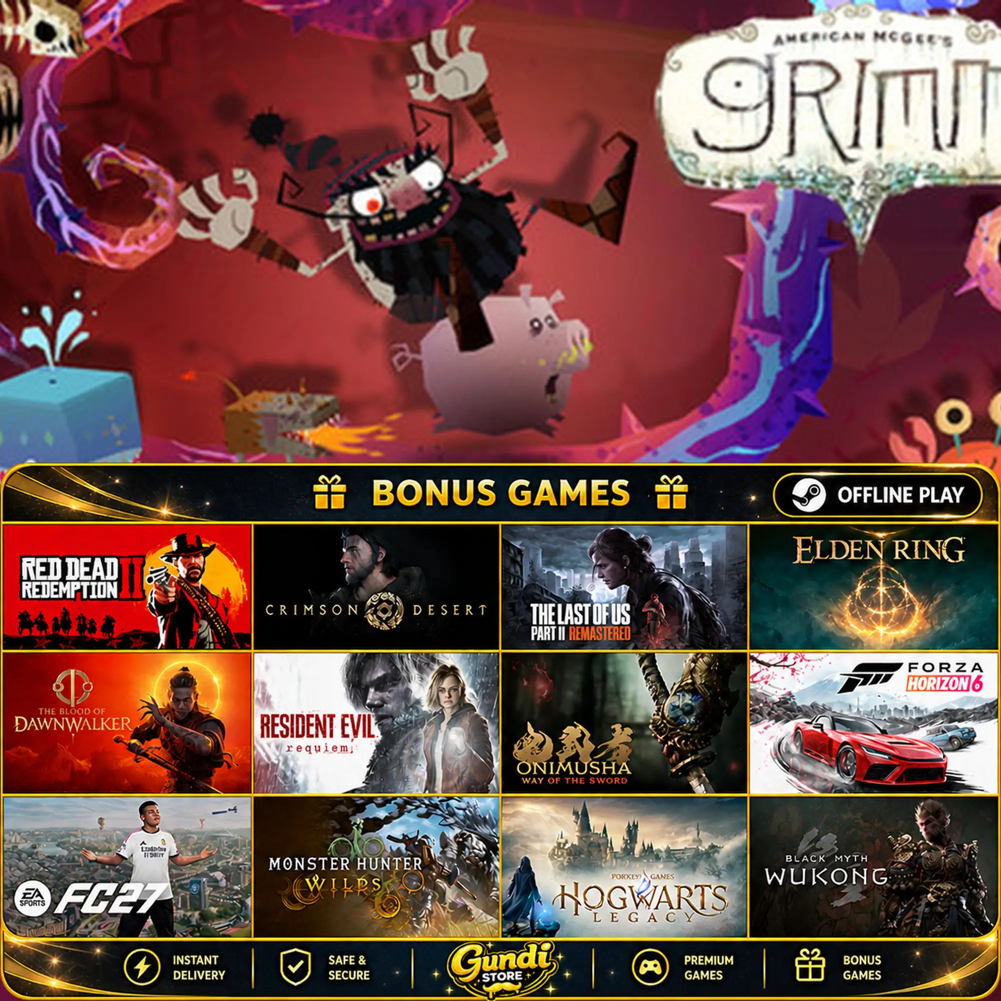 [AUTO CODE] - Grimm + BONUS GAME