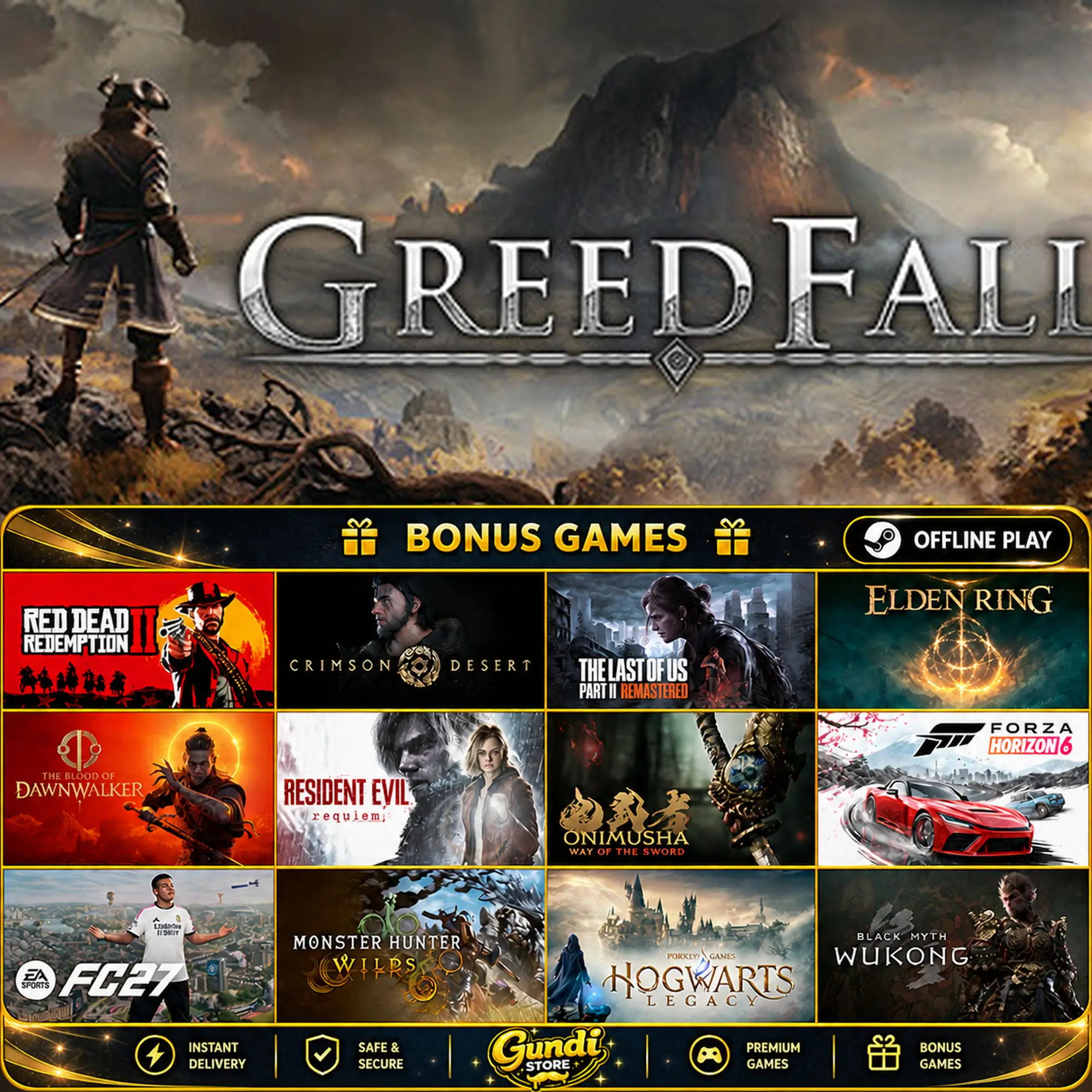 [AUTO CODE] - GreedFall + BONUS GAME