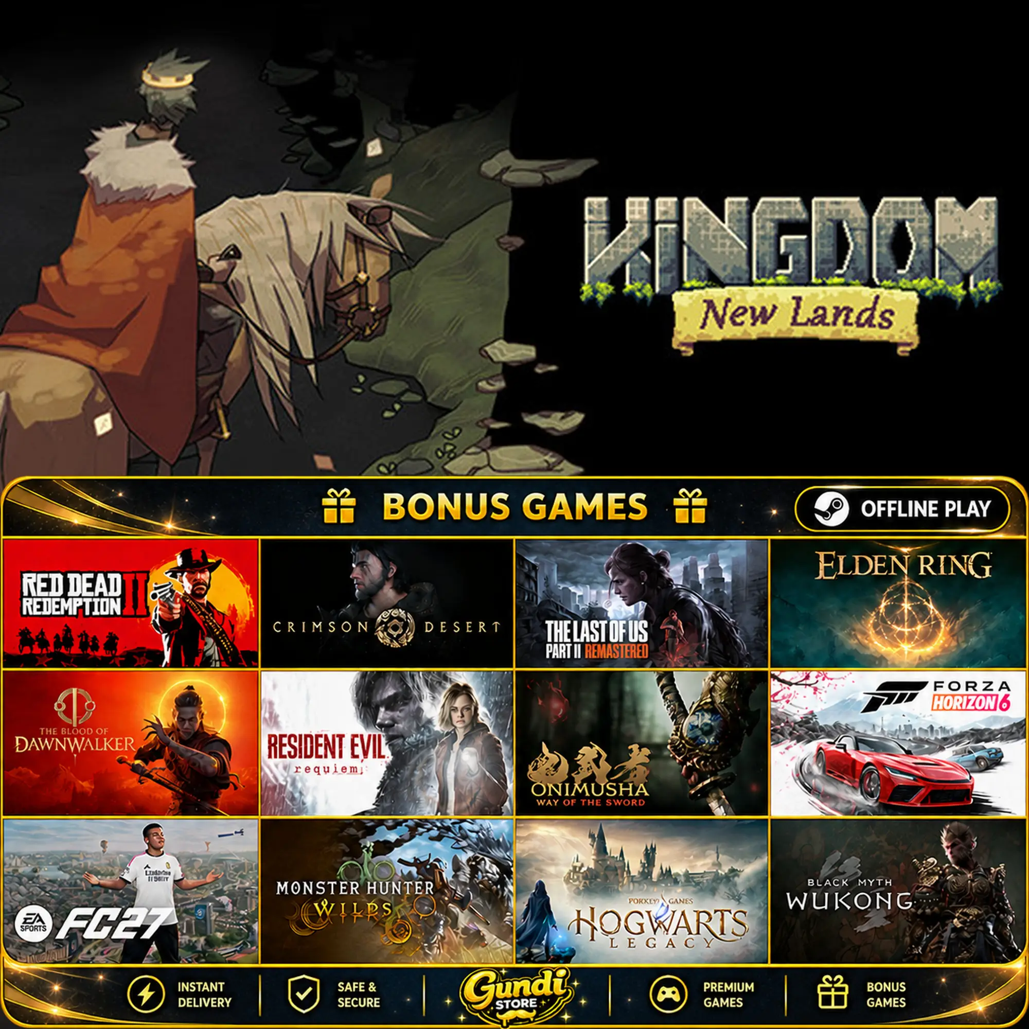 [AUTO CODE] - Kingdom_ New Lands + BONUS GAME