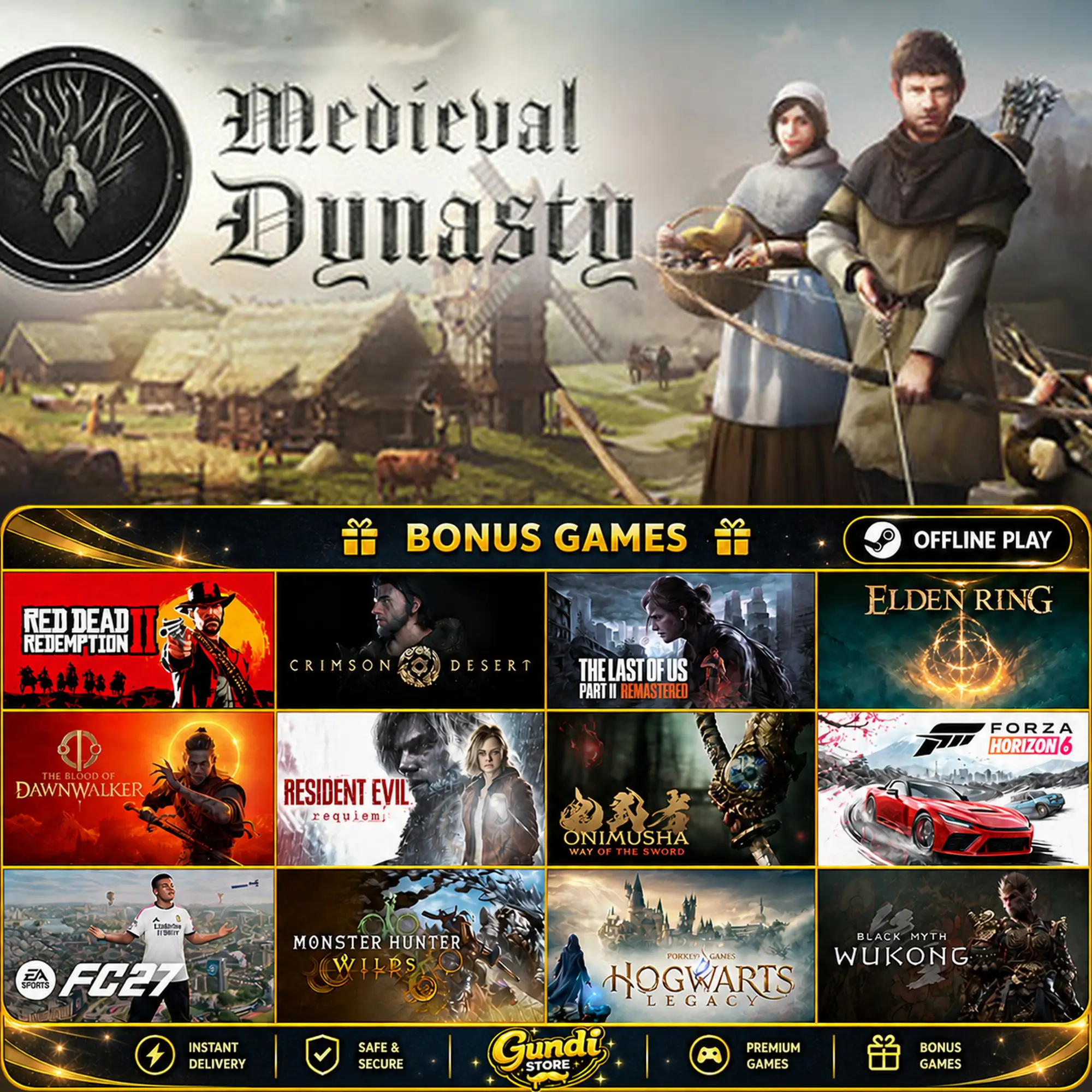 [AUTO CODE] - Medieval Dynasty + BONUS GAME