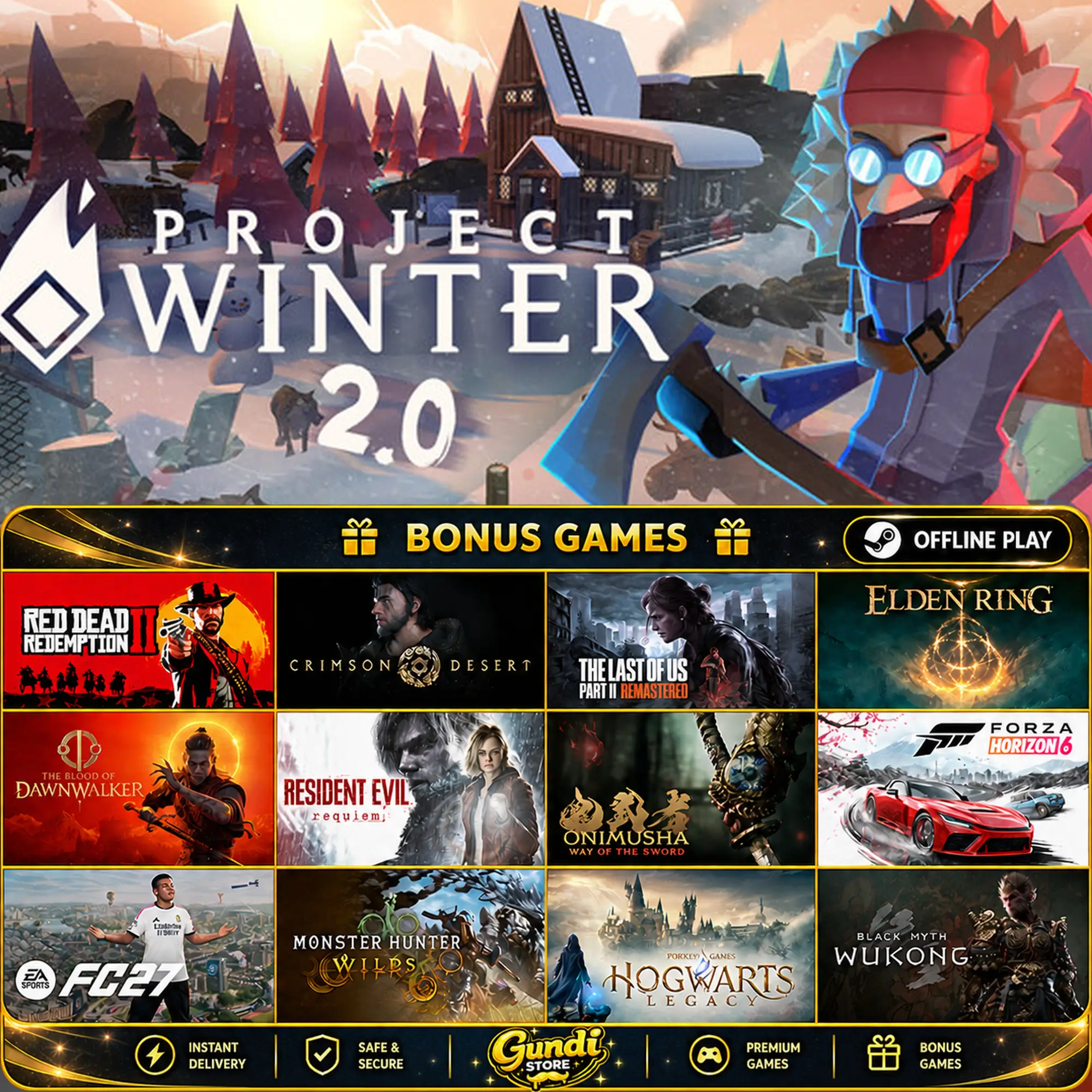 [AUTO CODE] - Project Winter + BONUS GAME