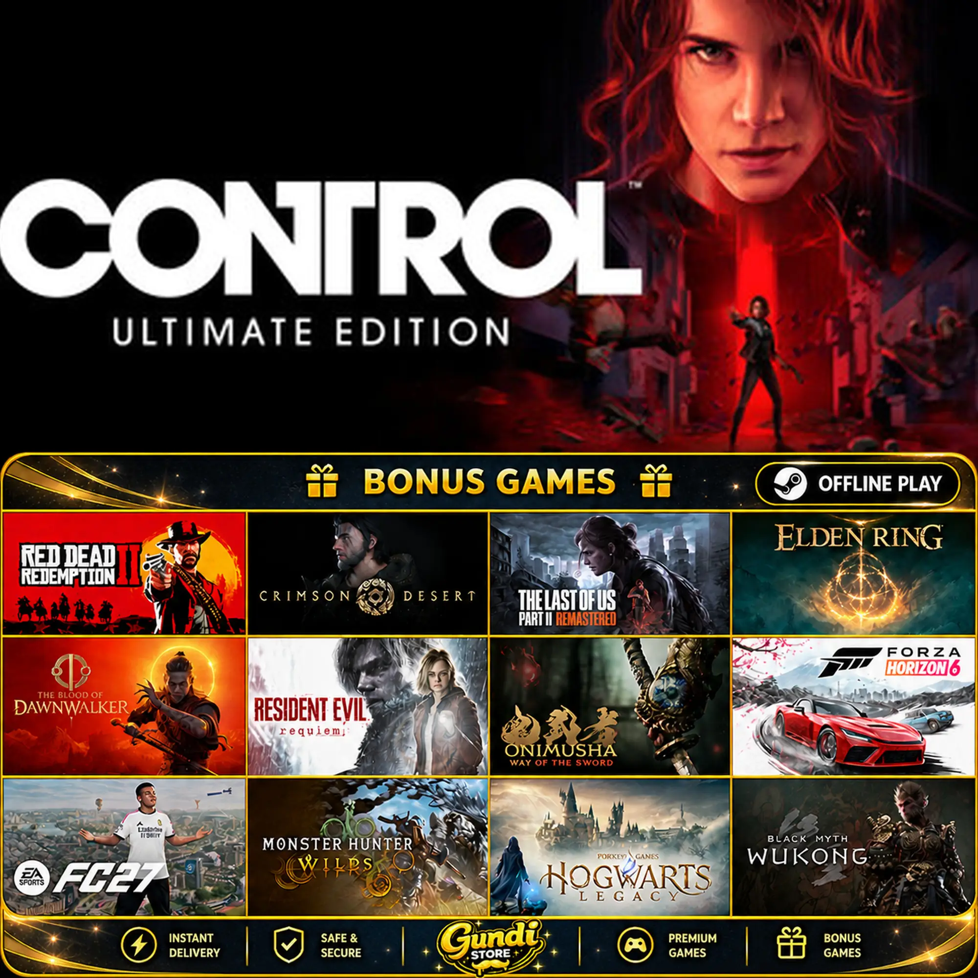 [AUTO CODE] - Control Ultimate Edition + BONUS GAME