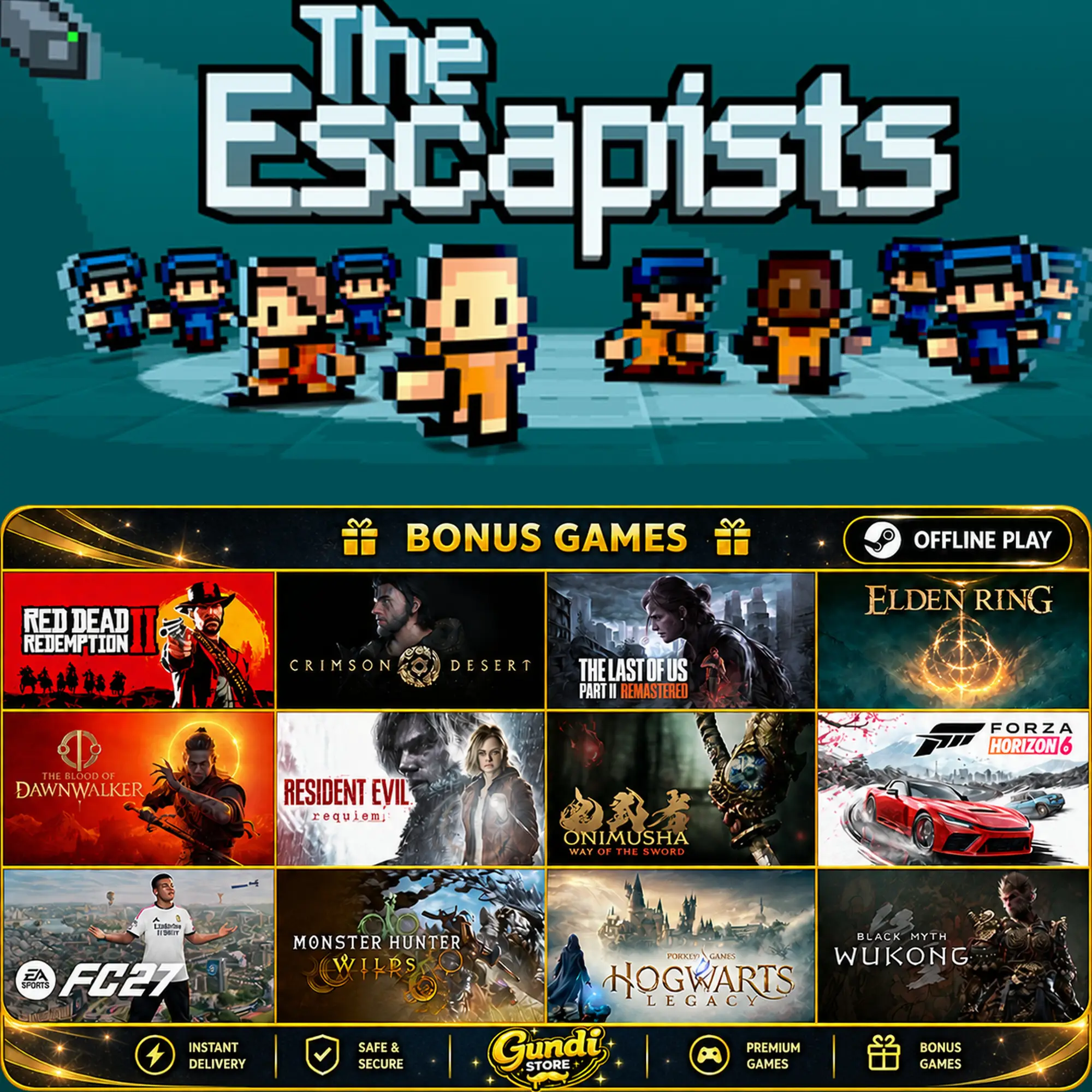 [AUTO CODE] - The Escapists + BONUS GAME