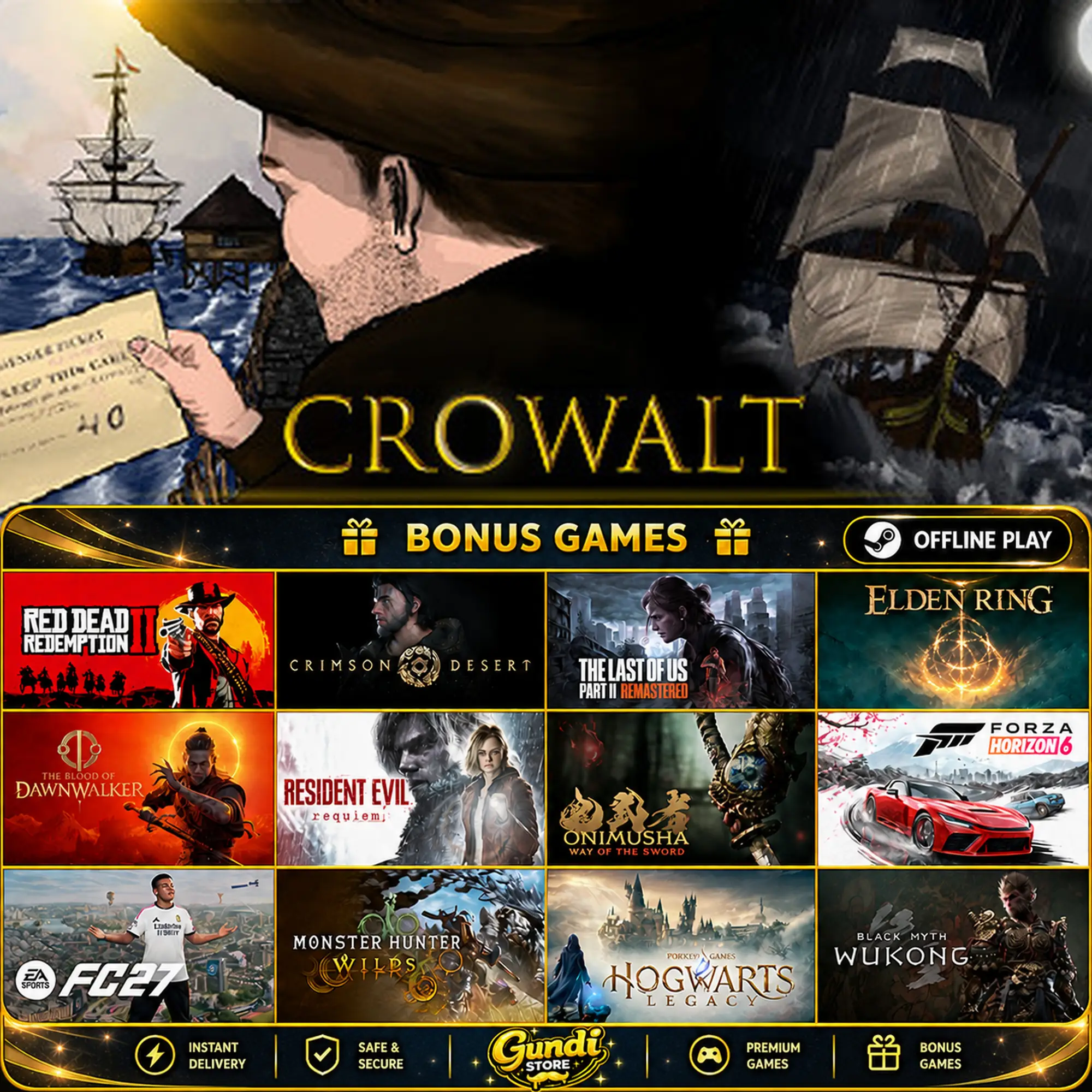 [AUTO CODE] - Crowalt_ Traces of the Lost Colony + BONUS GAME