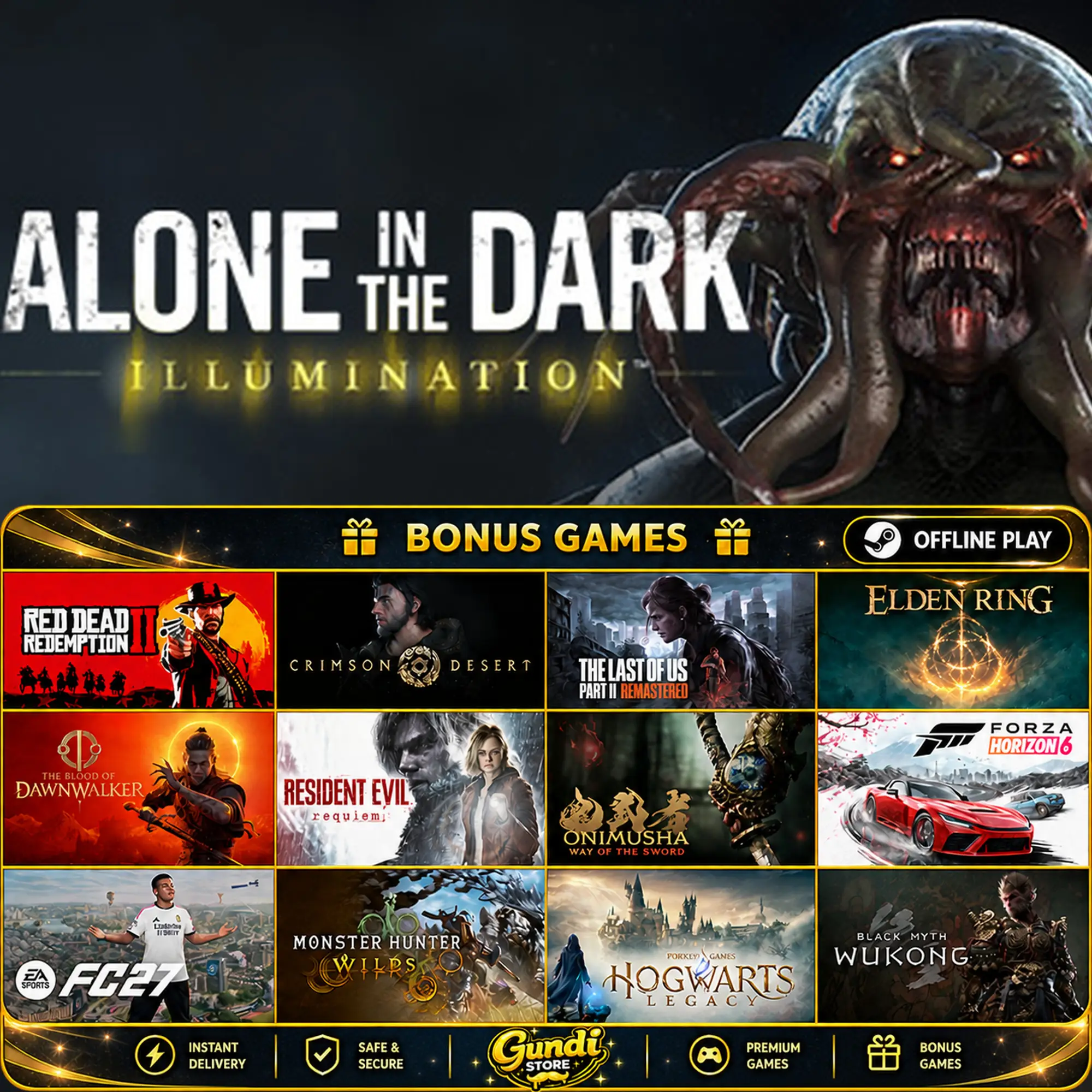 [AUTO CODE] - Alone in the Dark_ Illumination + BONUS GAME