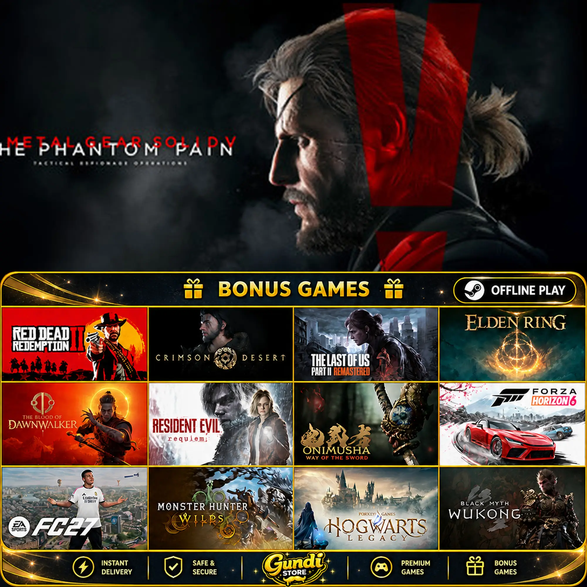 [AUTO CODE] - METAL GEAR SOLID V_ THE PHANTOM PAIN + BONUS GAME