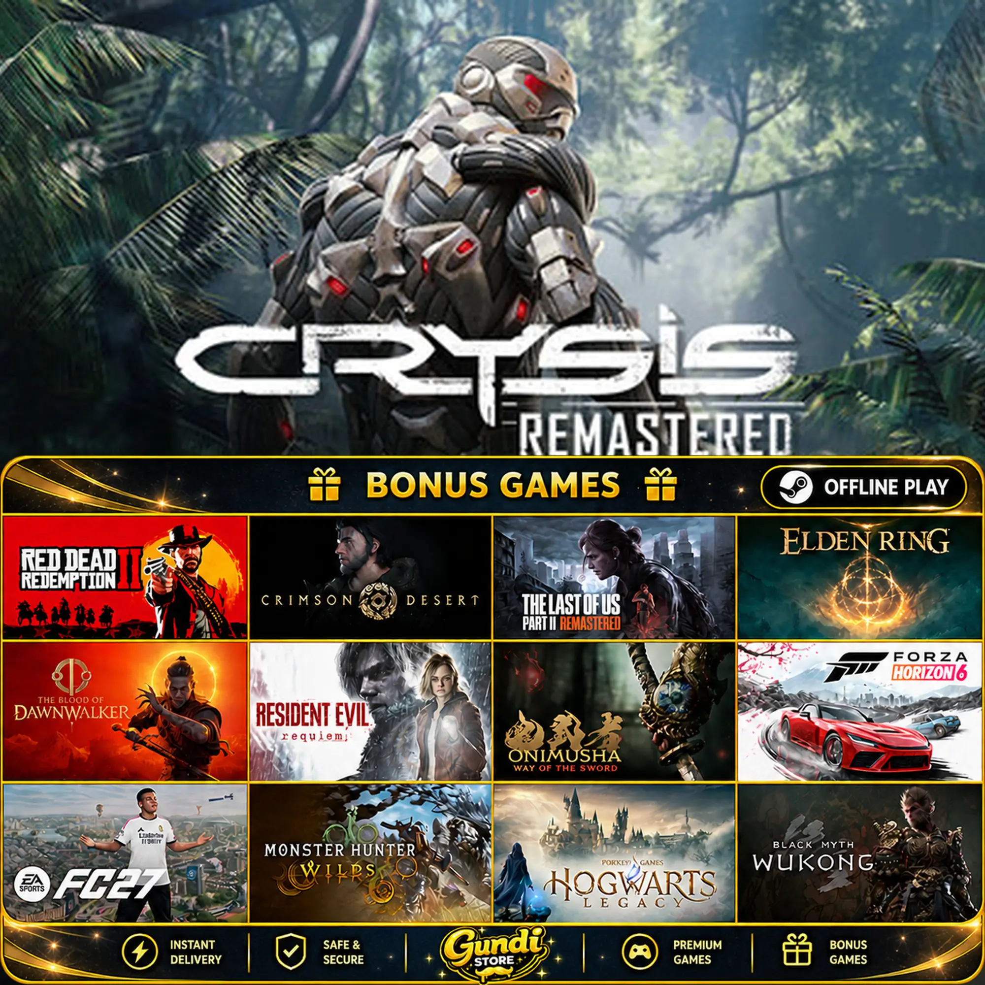 [AUTO CODE] - Crysis Remastered + BONUS GAME