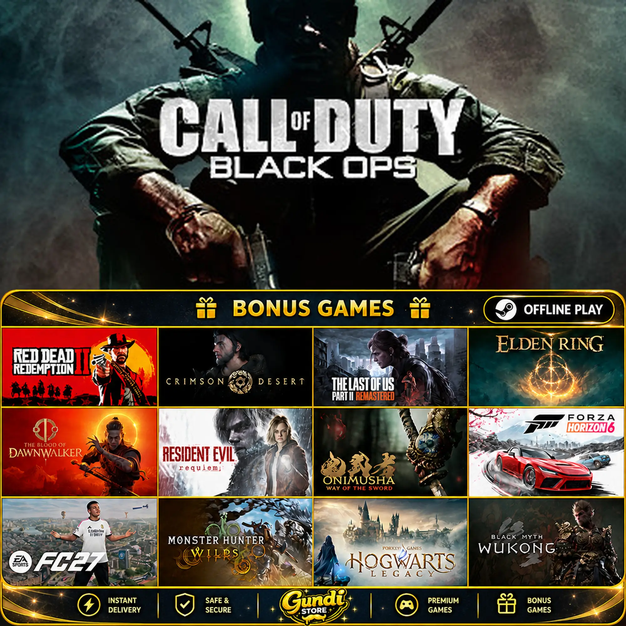 [AUTO CODE] - Call of Duty_ Black Ops + BONUS GAME