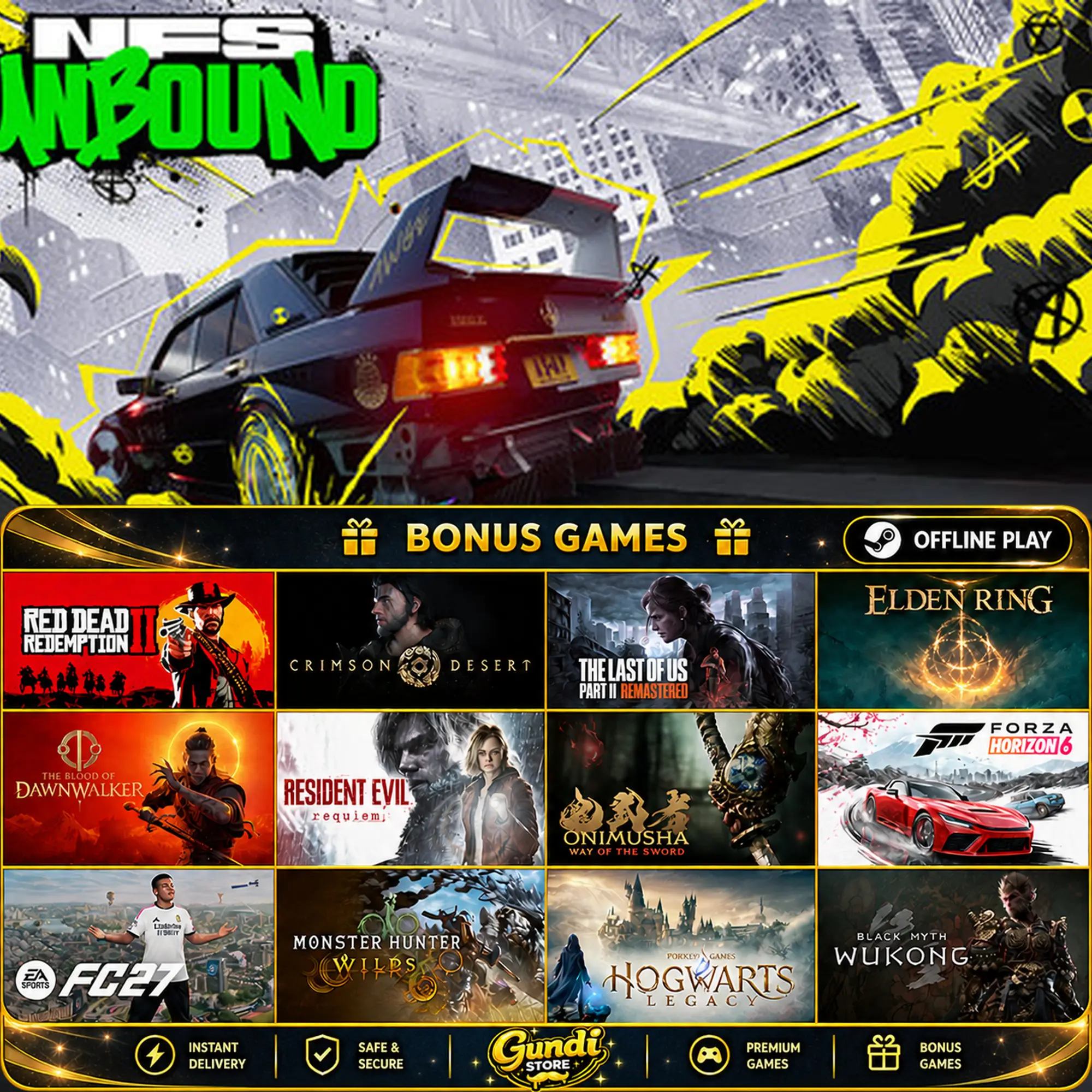 [AUTO CODE] - Need for Speed Unbound + BONUS GAME