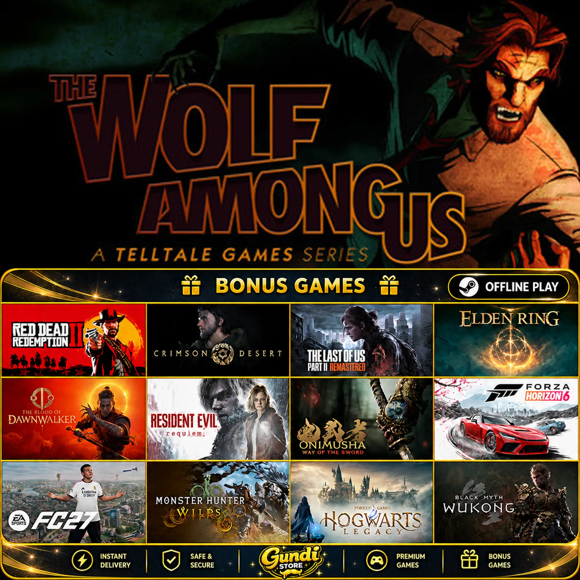[AUTO CODE] - The Wolf Among Us + BONUS GAME
