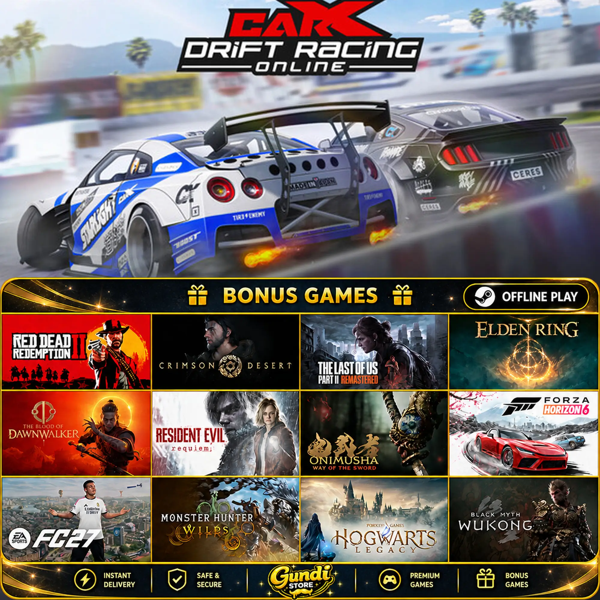 [AUTO CODE] - CarX Drift Racing Online + BONUS GAME