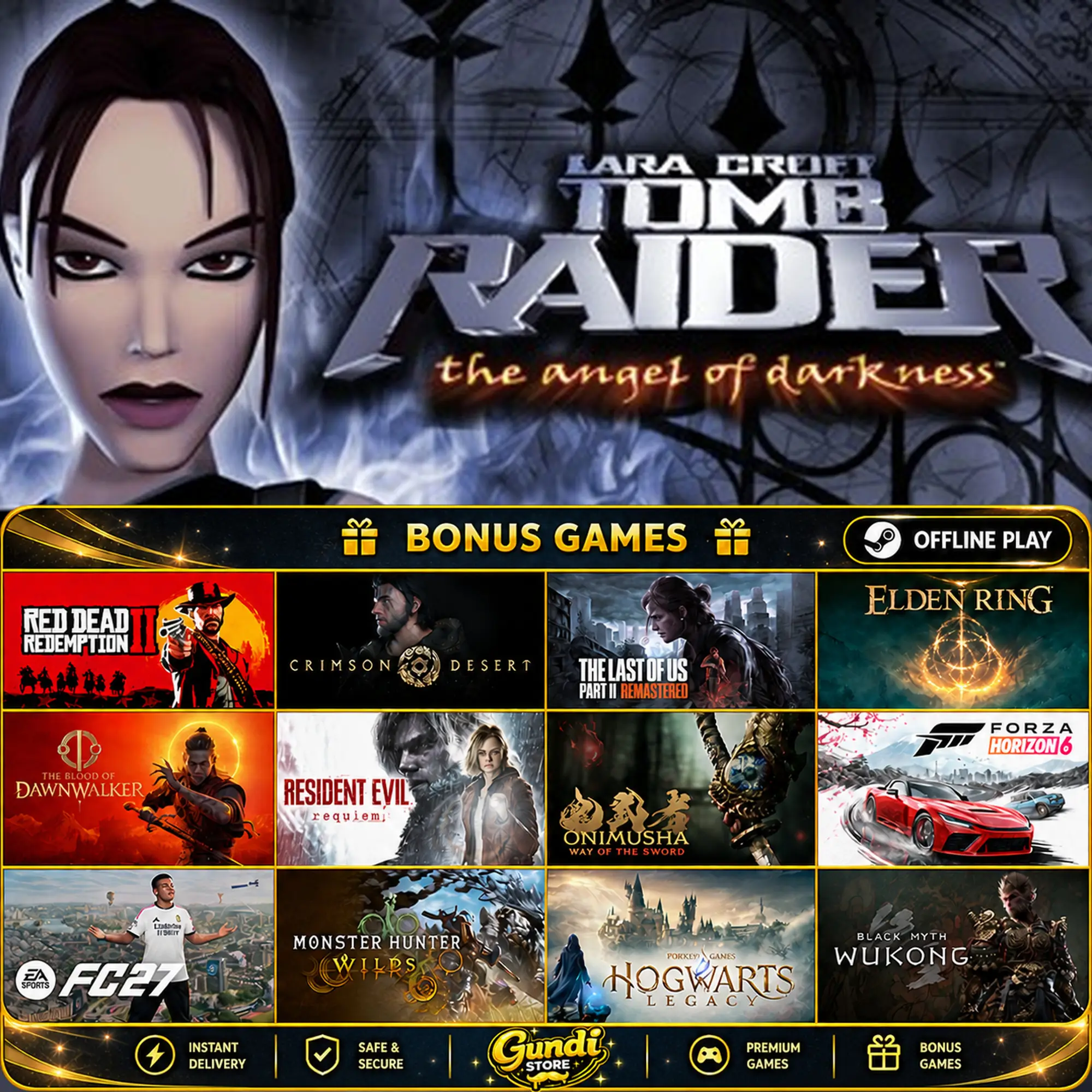 [AUTO CODE] - Tomb Raider VI_ The Angel of Darkness + BONUS GAME