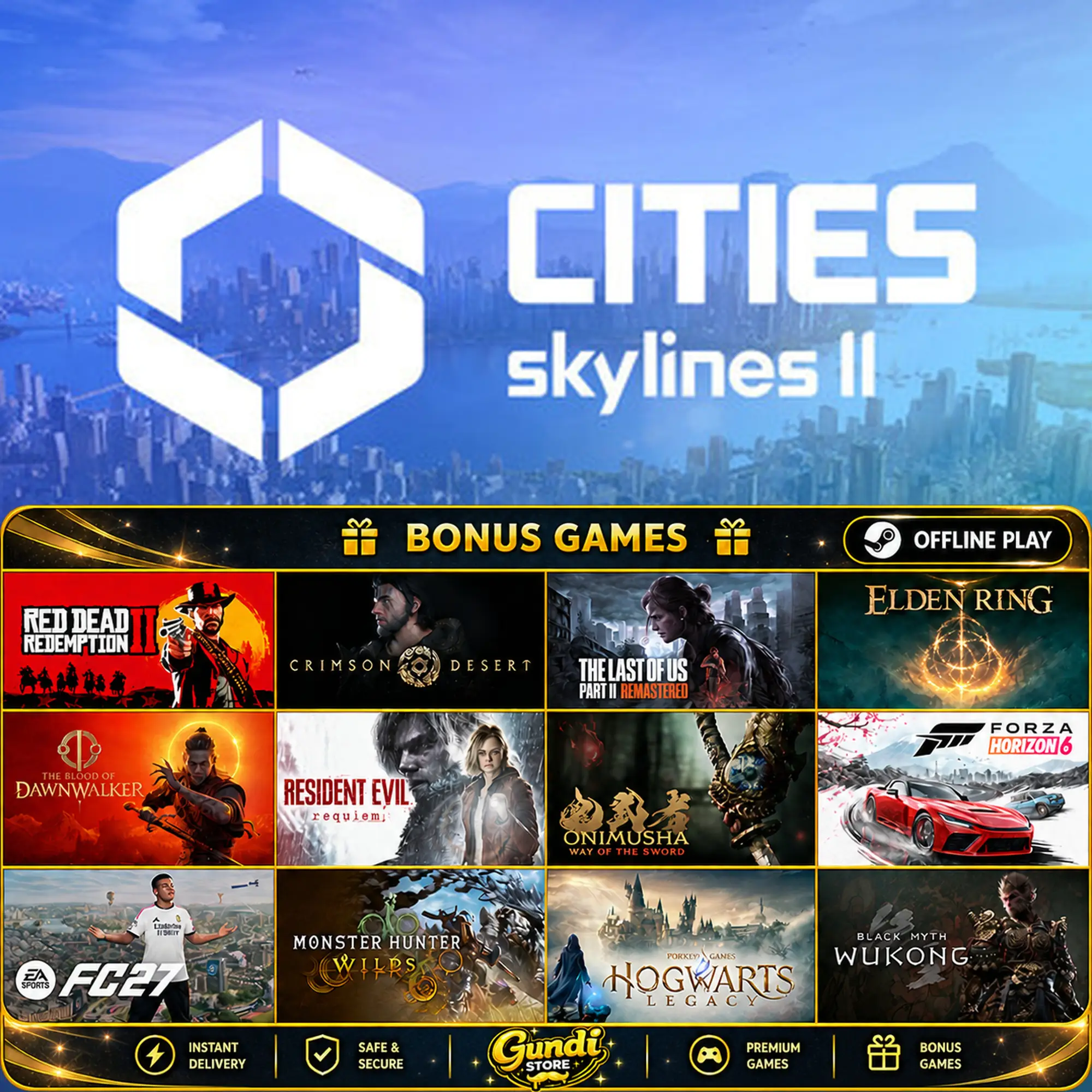 [AUTO CODE] - Cities_ Skylines II + BONUS GAME