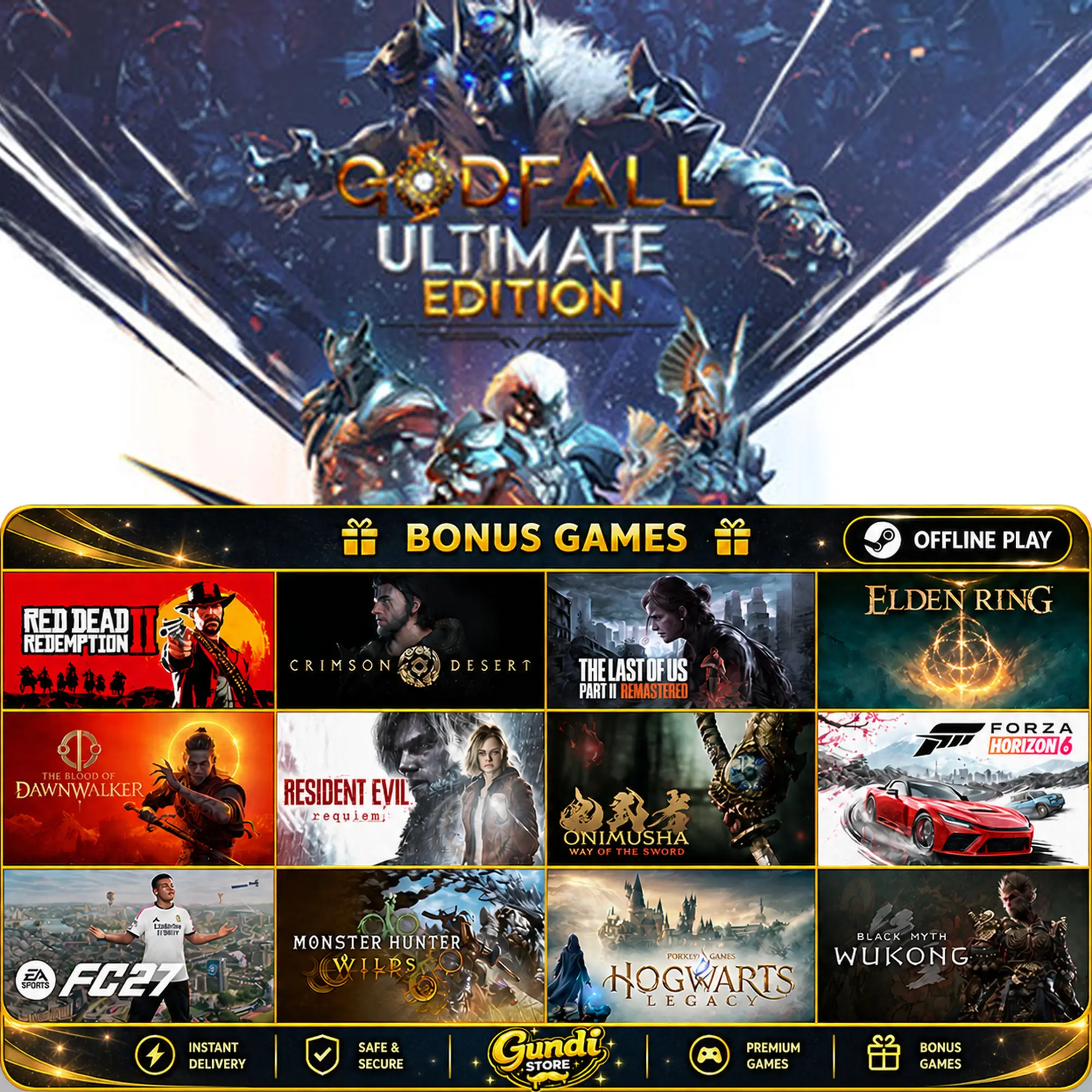 [AUTO CODE] - Godfall + BONUS GAME