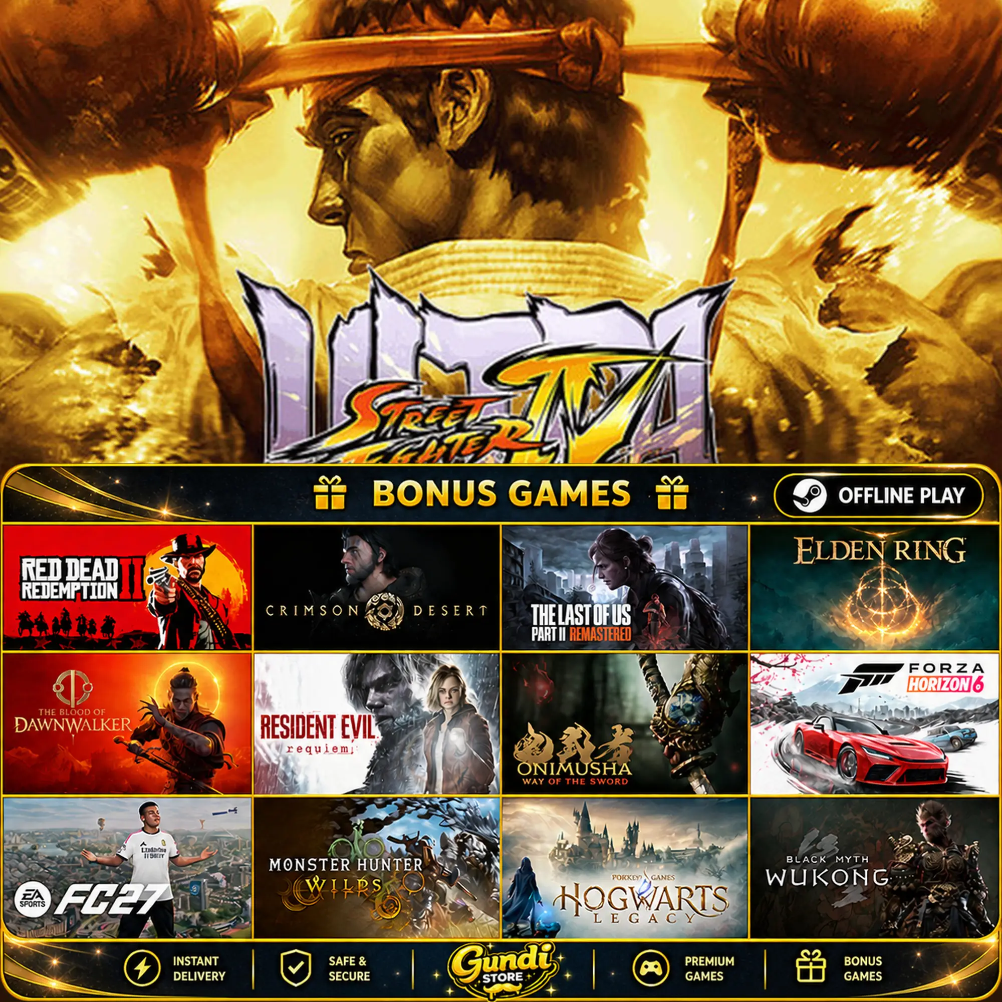 [AUTO CODE] - Ultra Street Fighter IV + BONUS GAME