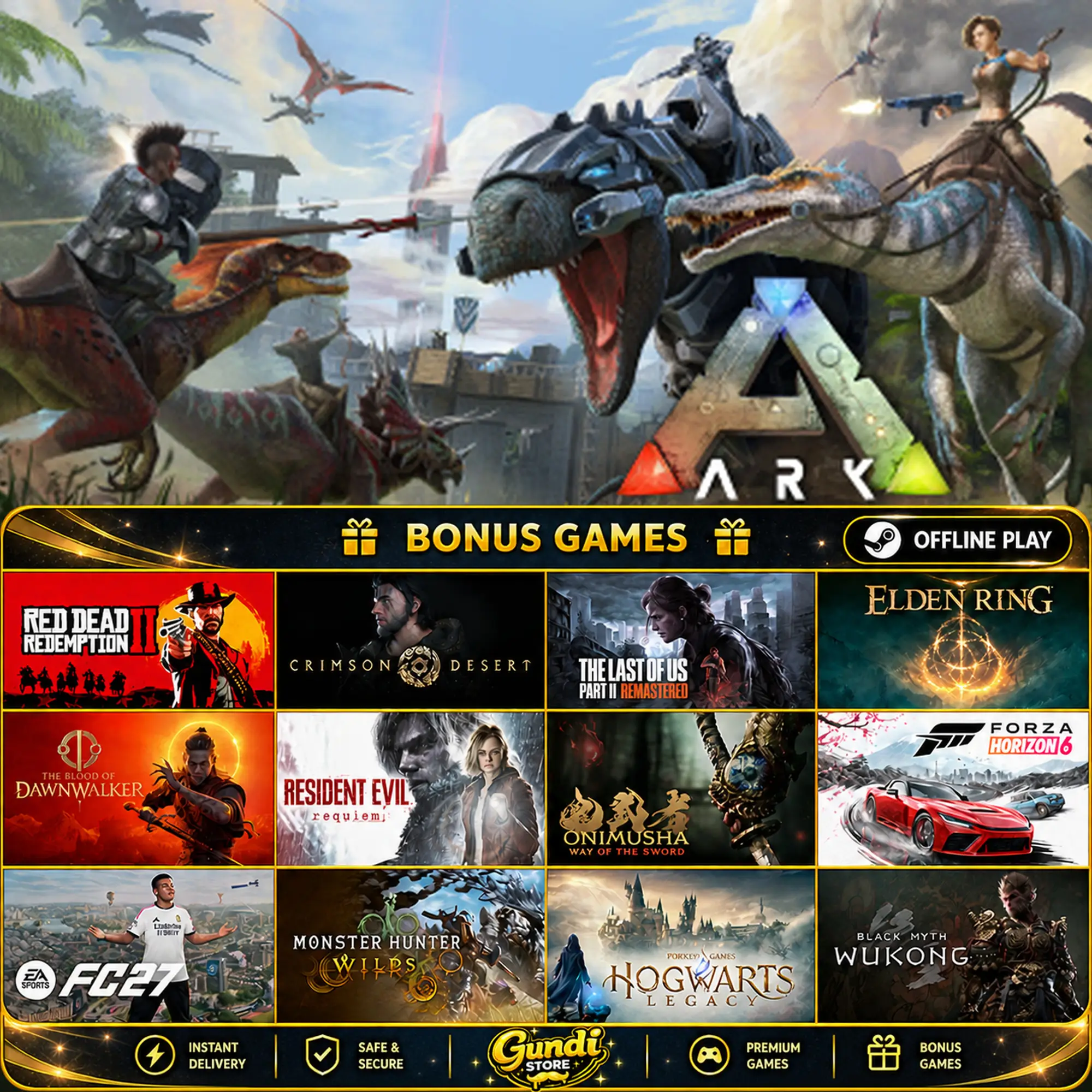 [AUTO CODE] - ARK_ Survival Evolved + BONUS GAME