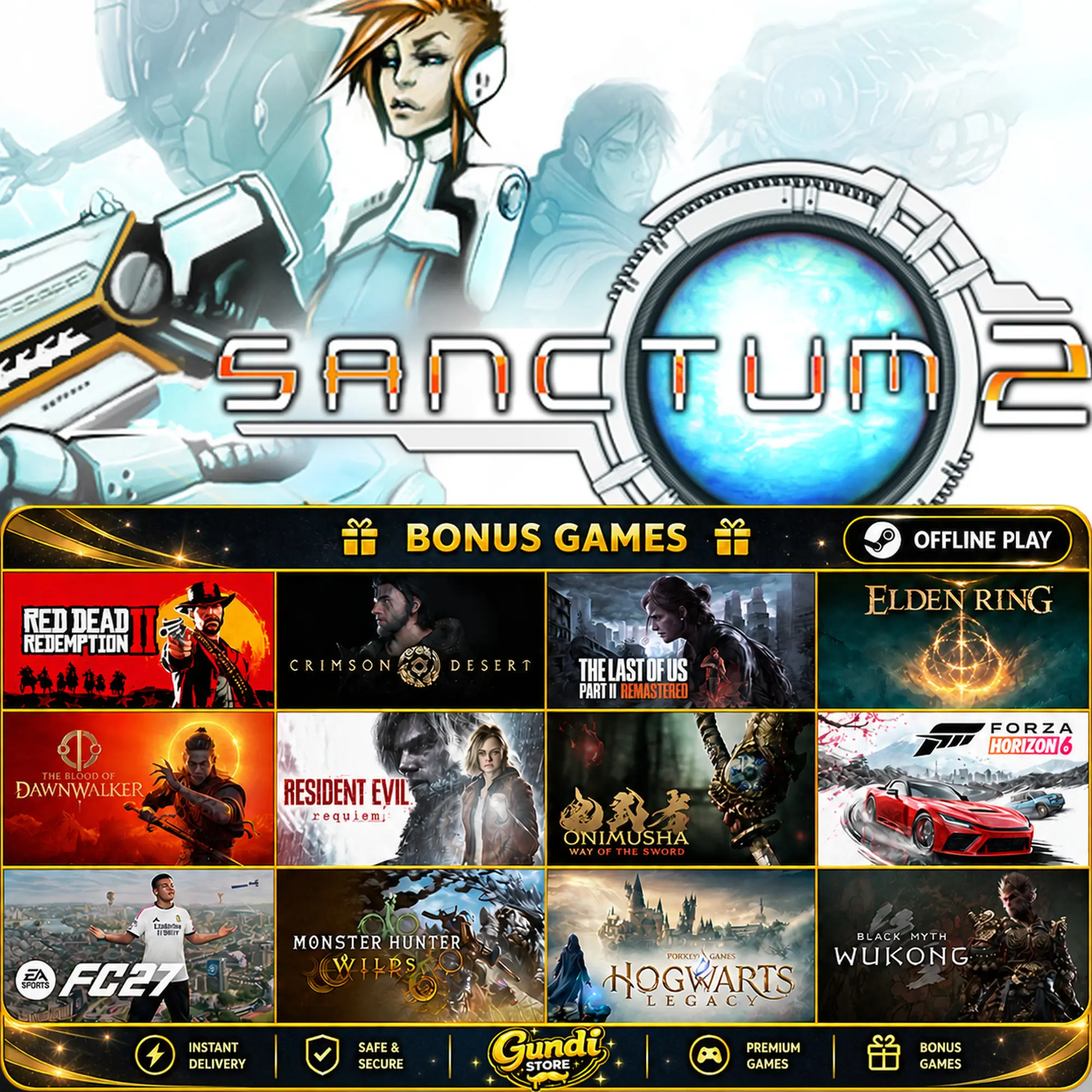 [AUTO CODE] - Sanctum 2 + BONUS GAME