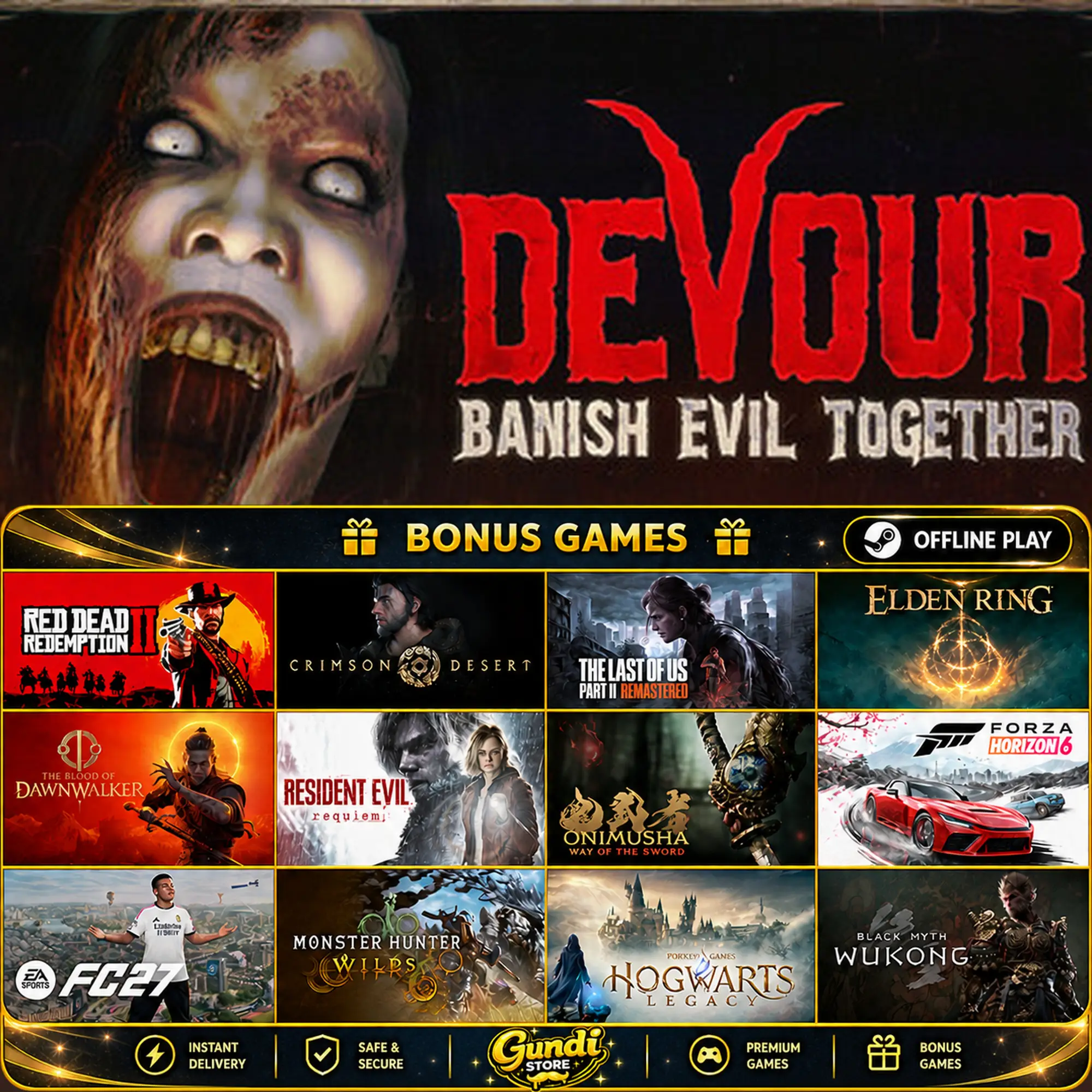[AUTO CODE] - DEVOUR + BONUS GAME
