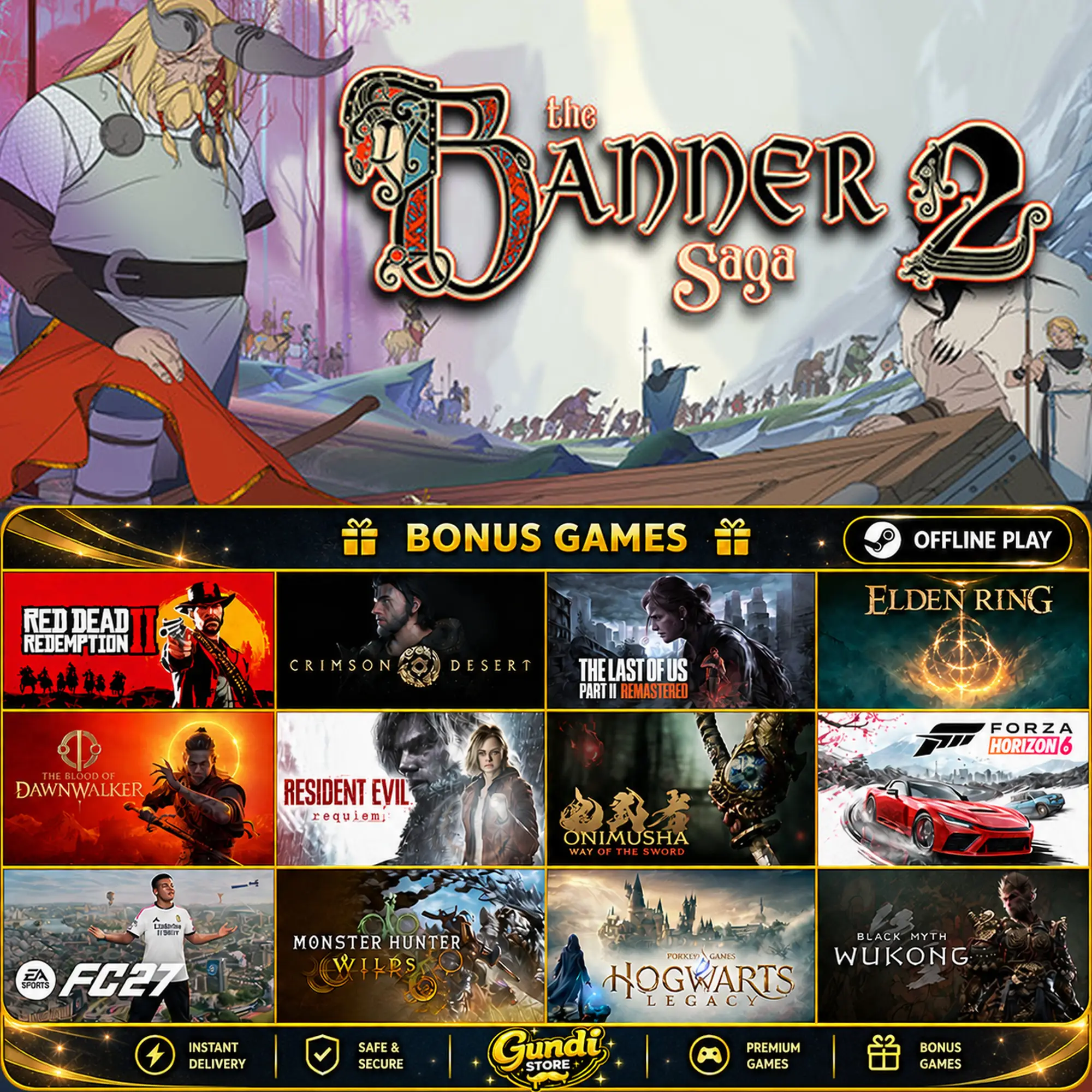 [AUTO CODE] - The Banner Saga 2 + BONUS GAME