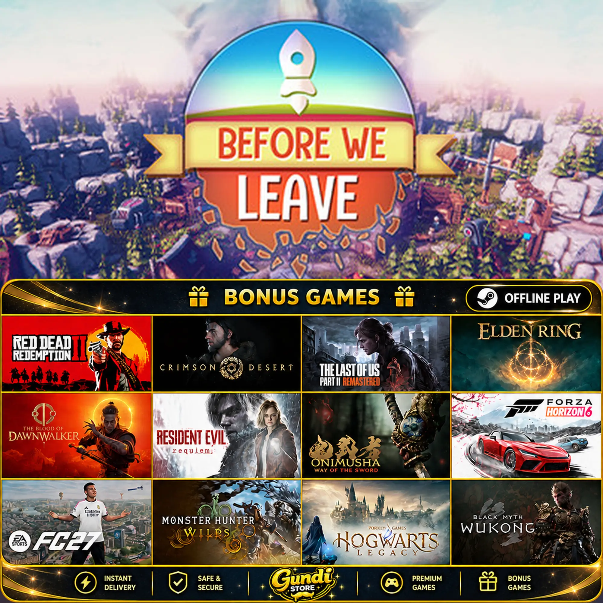 [AUTO CODE] - Before We Leave + BONUS GAME