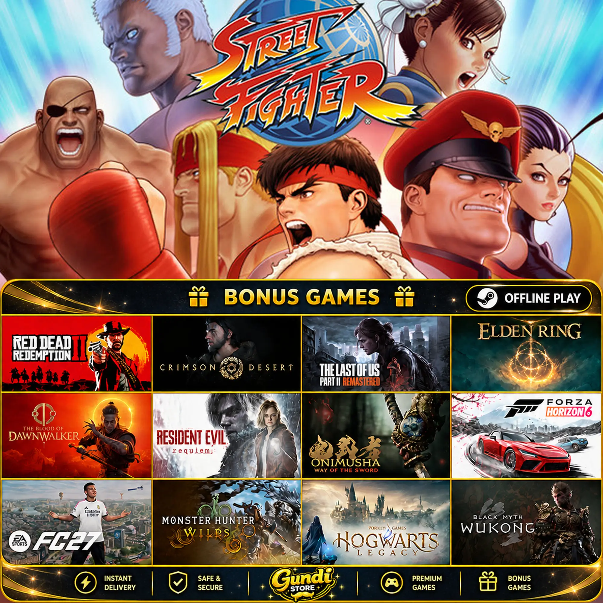 [AUTO CODE] - Street Fighter 30th Anniversary Collection + BONUS GAME