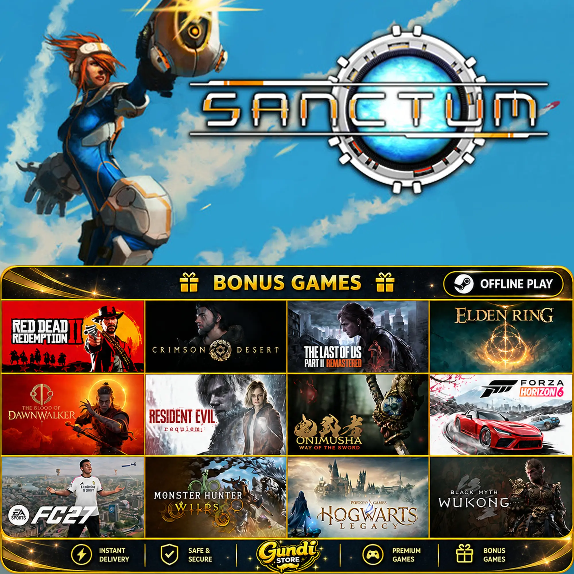 [AUTO CODE] - Sanctum + BONUS GAME
