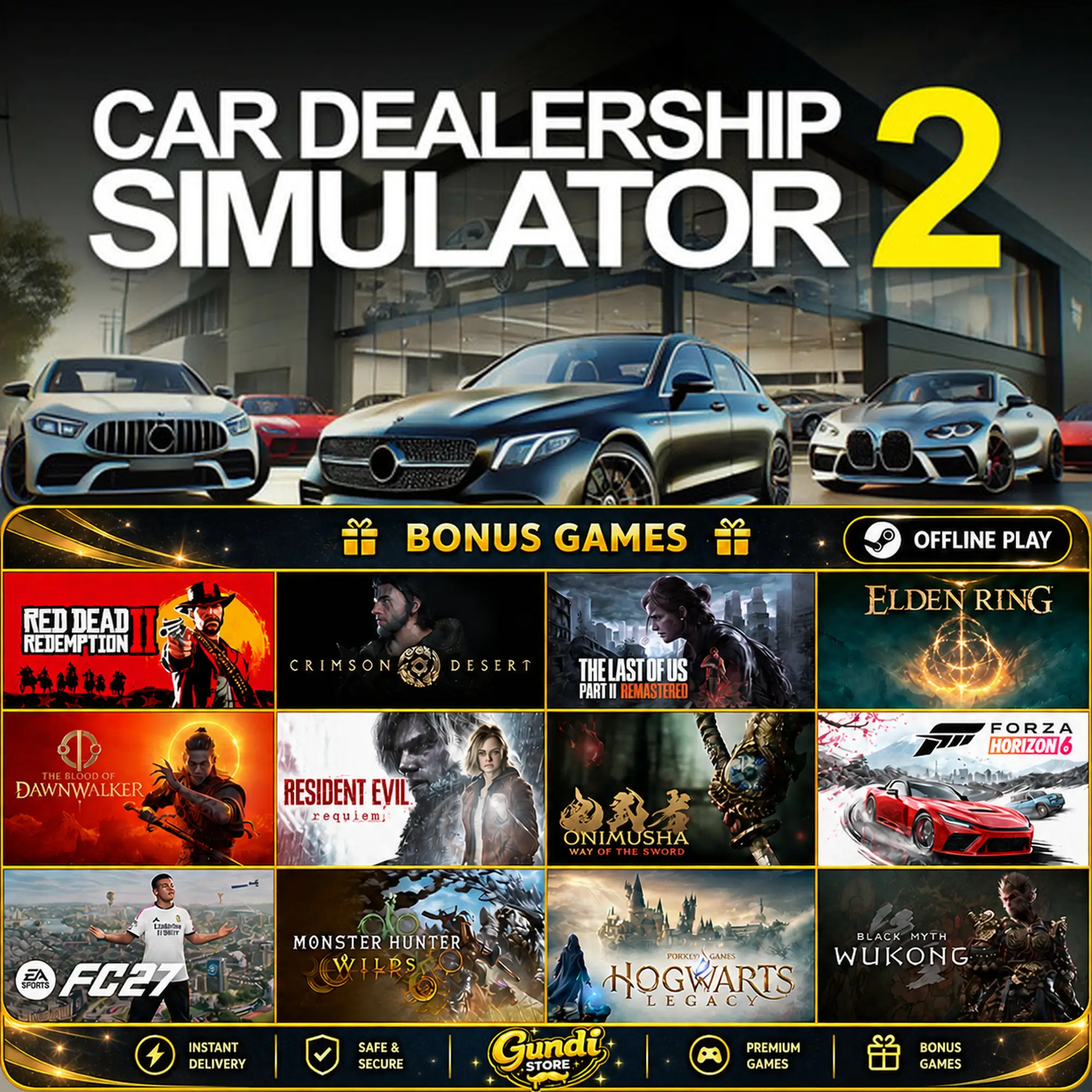 [AUTO CODE] - Car Dealership Simulator 2 + BONUS GAME