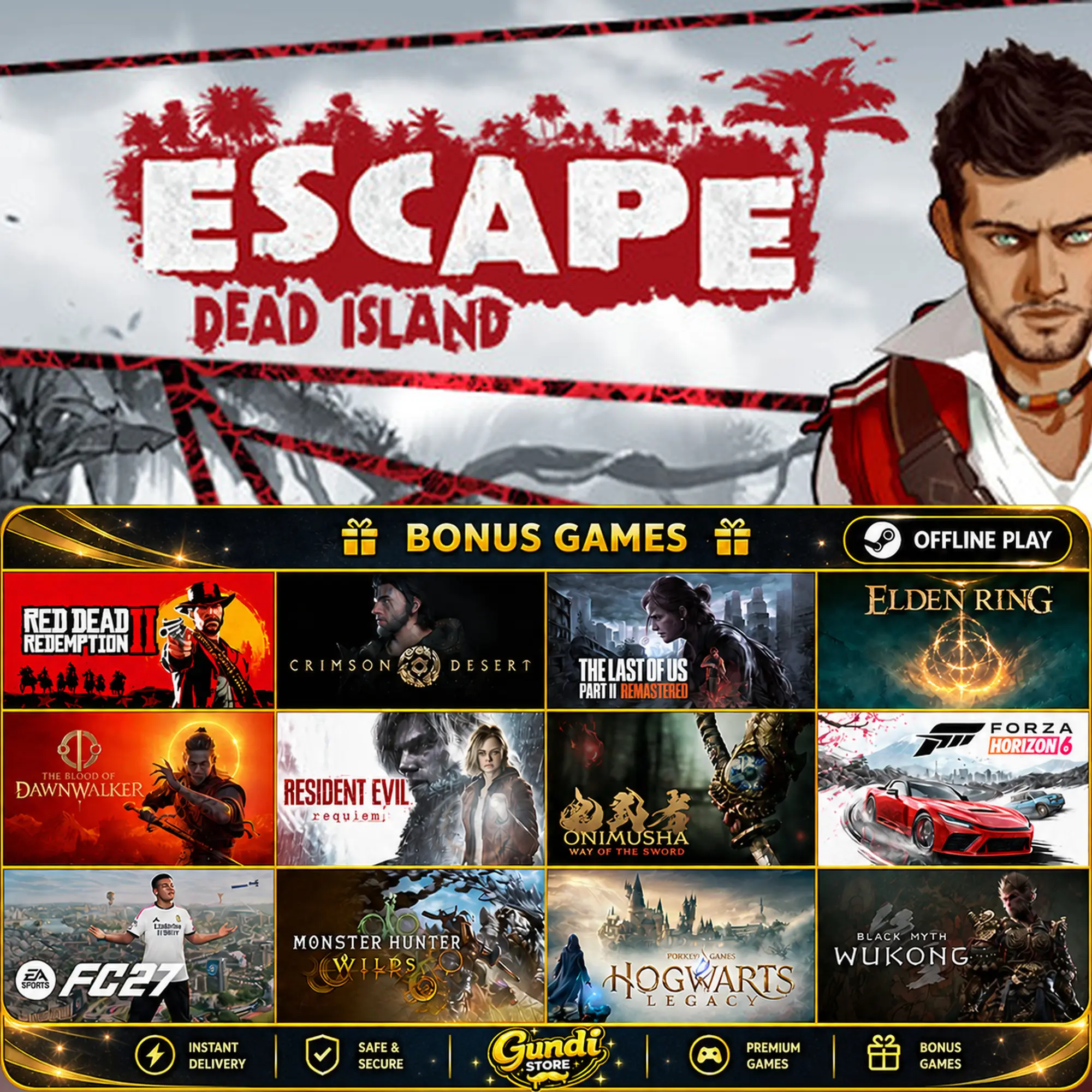 [AUTO CODE] - Escape Dead Island + BONUS GAME