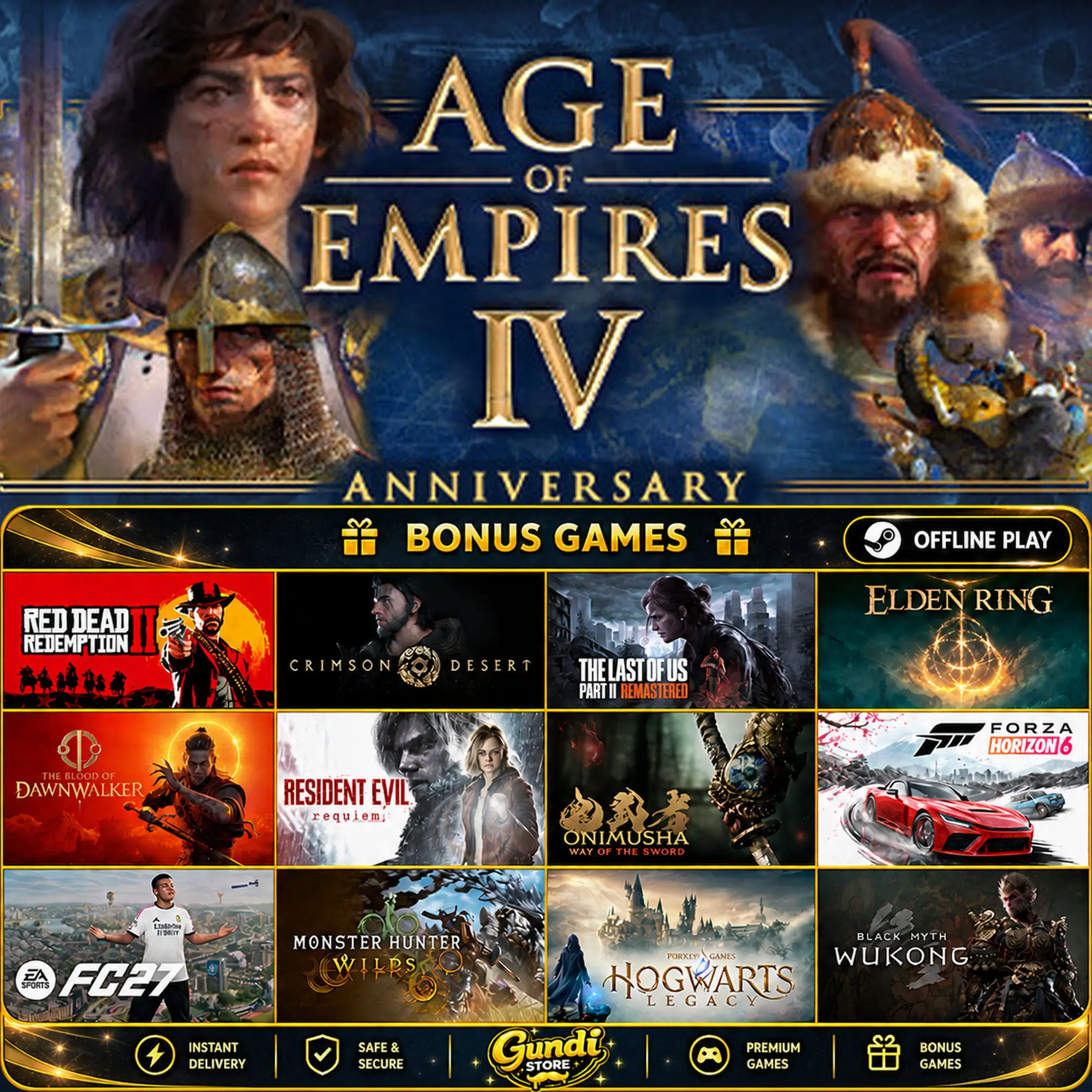 [AUTO CODE] - Age of Empires IV_ Anniversary Edition + BONUS GAME