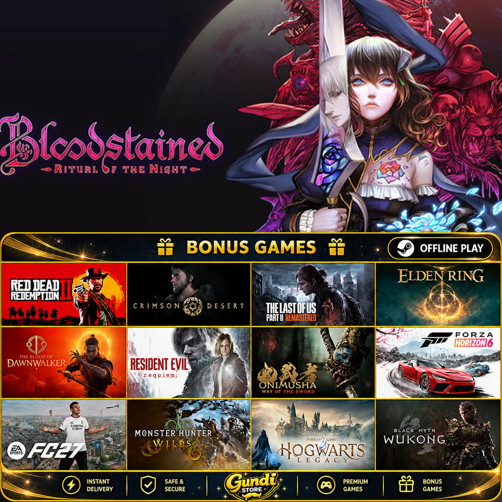 [AUTO CODE] - Bloodstained_ Ritual of the Night + BONUS GAME