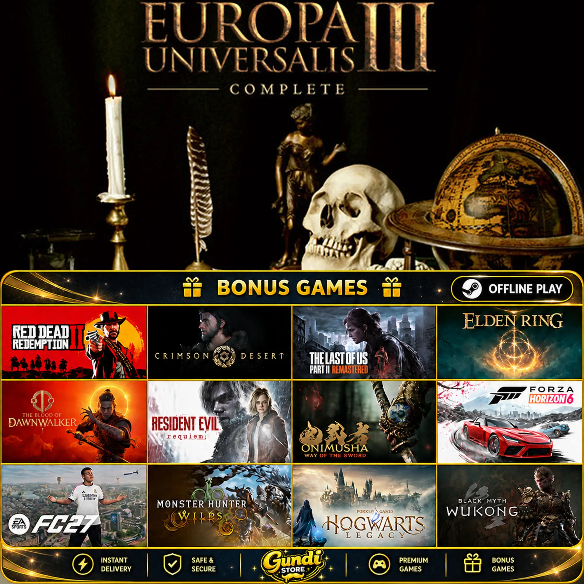 [AUTO CODE] - Europa Universalis III Complete + BONUS GAME