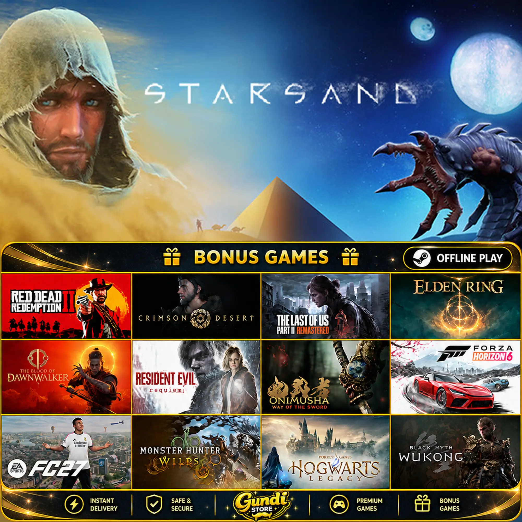 [AUTO CODE] - Starsand + BONUS GAME