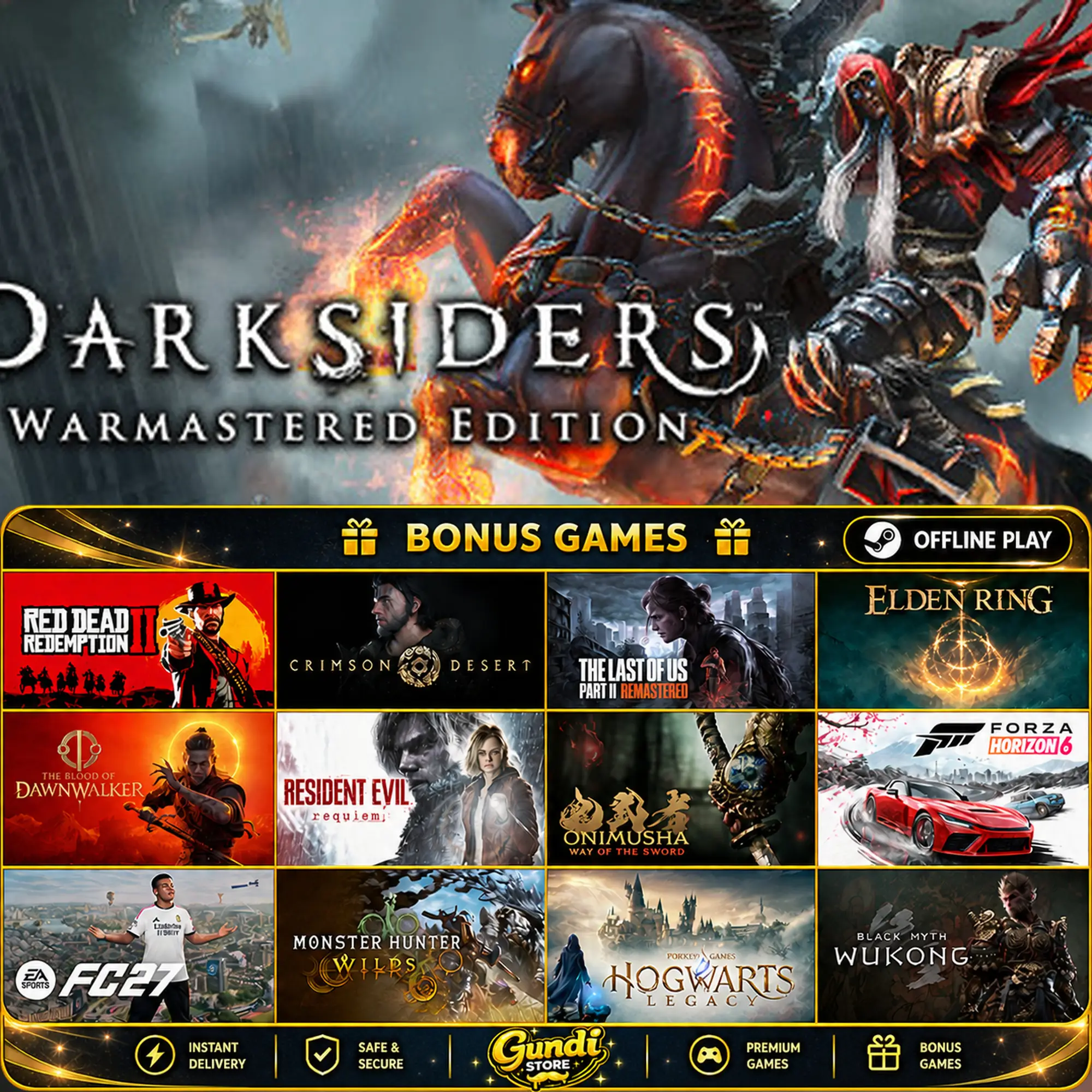 [AUTO CODE] - Darksiders Warmastered Edition + BONUS GAME
