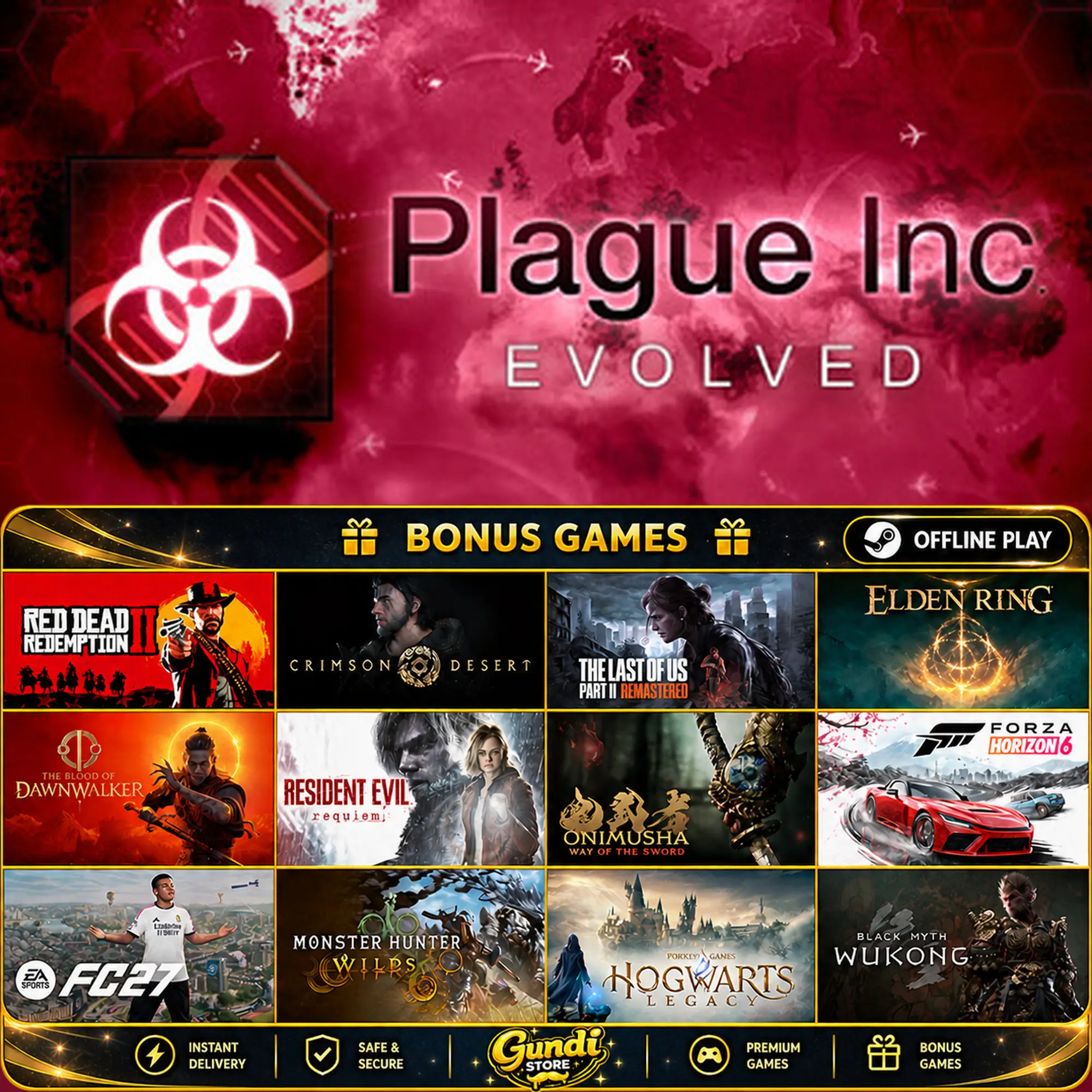 [AUTO CODE] - Plague Inc_ Evolved + BONUS GAME