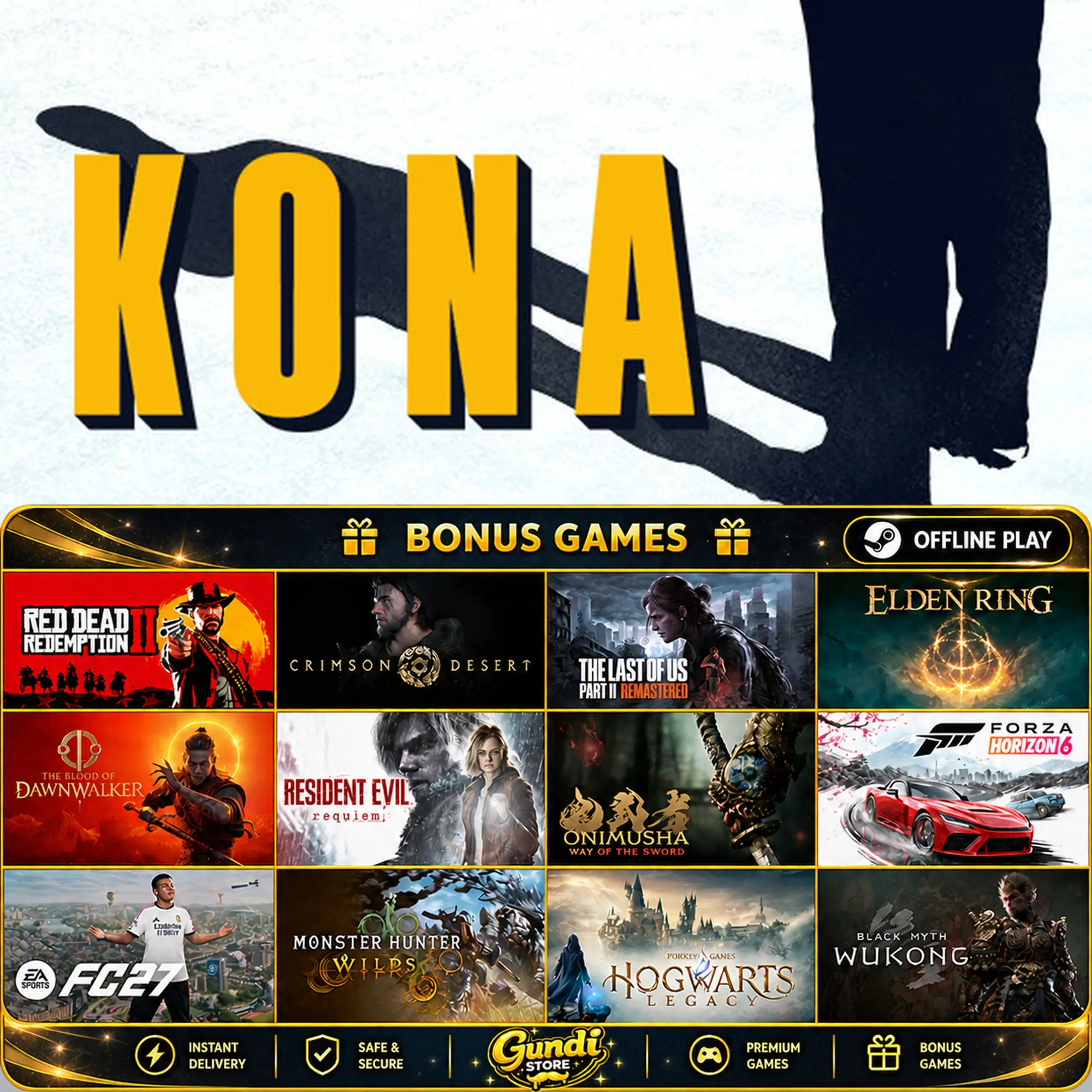 [AUTO CODE] - Kona + BONUS GAME