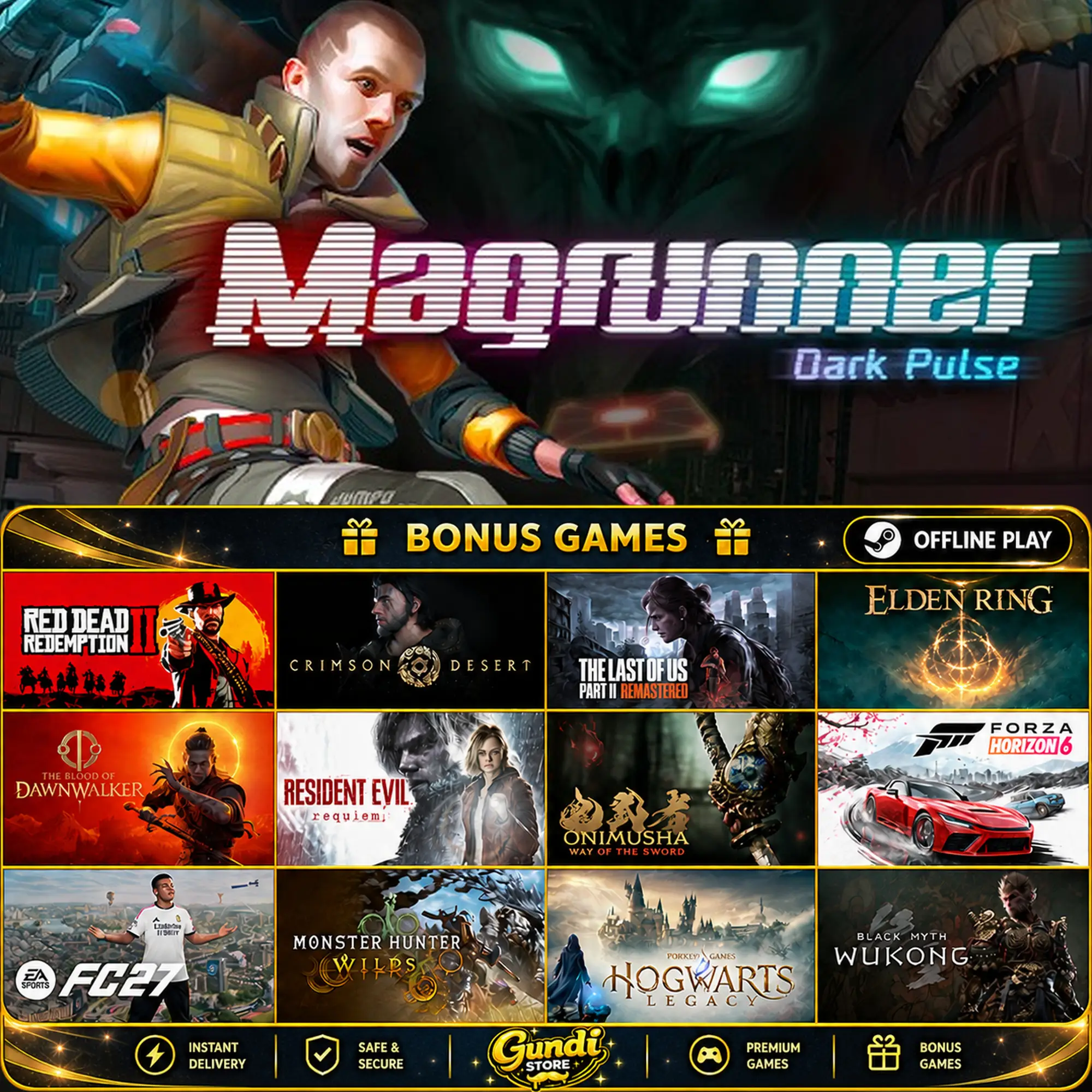 [AUTO CODE] - Magrunner_ Dark Pulse + BONUS GAME