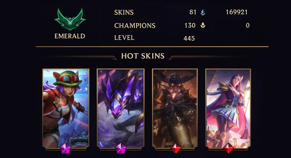 EMERALD II - 445 LVL - 81 SKIN