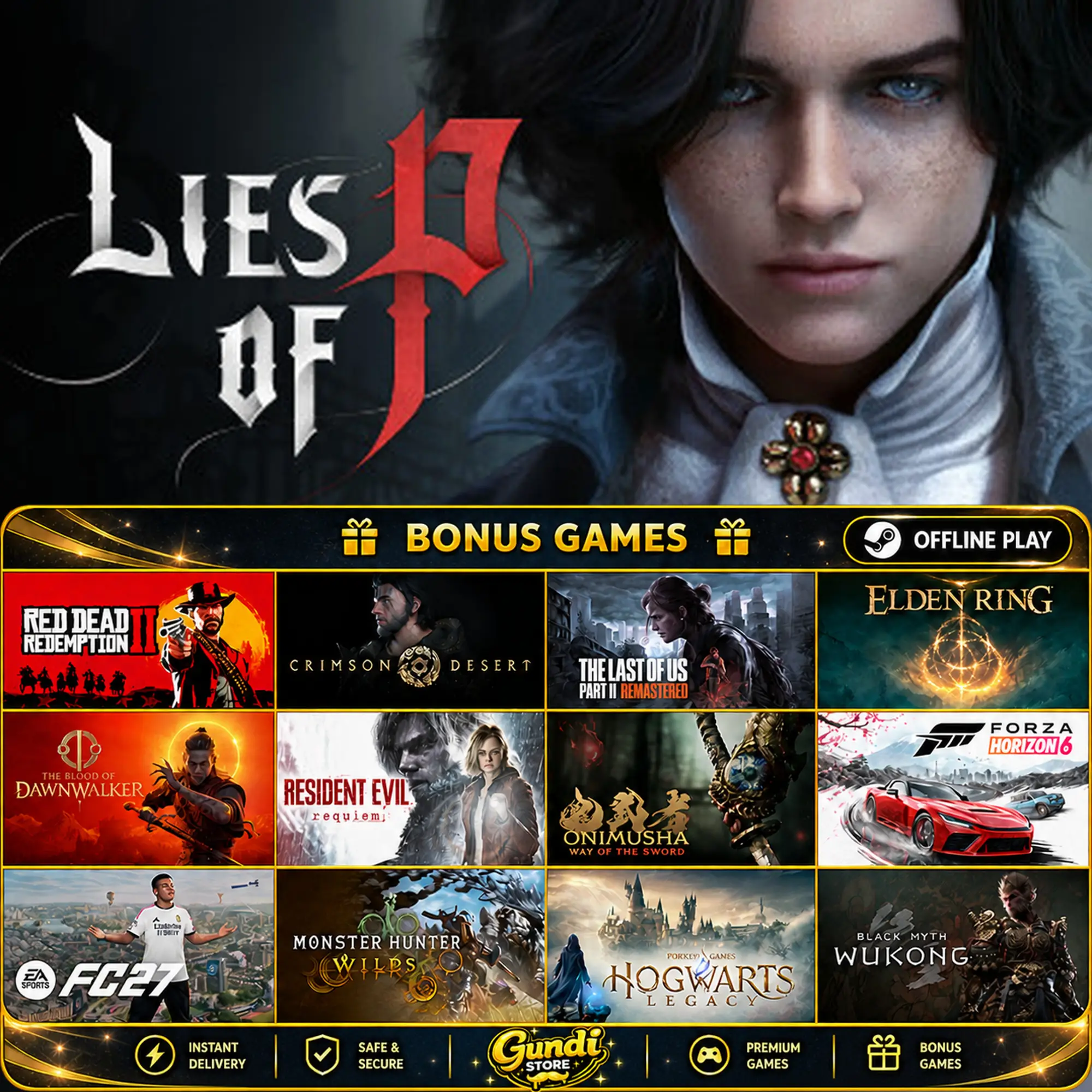 [AUTO CODE] - Lies of P + BONUS GAME