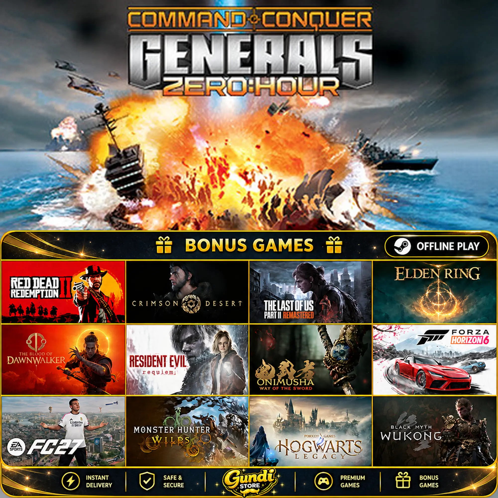 [AUTO CODE] - Command & Conquer™ Generals Zero Hour + BONUS GAME