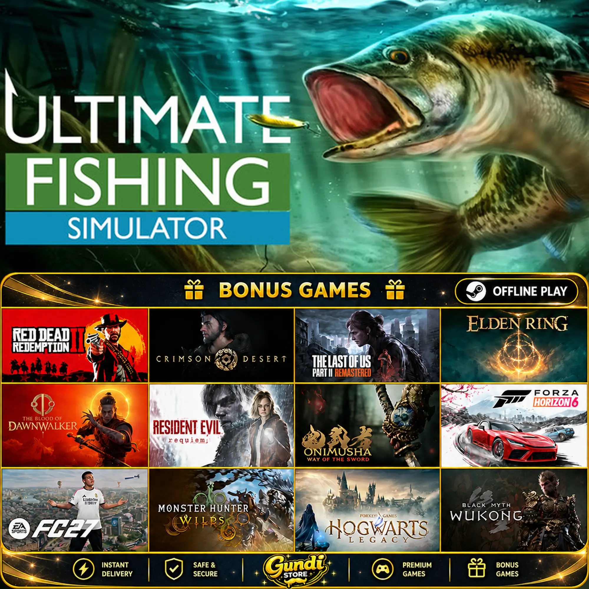 [AUTO CODE] - Ultimate Fishing Simulator® + BONUS GAME