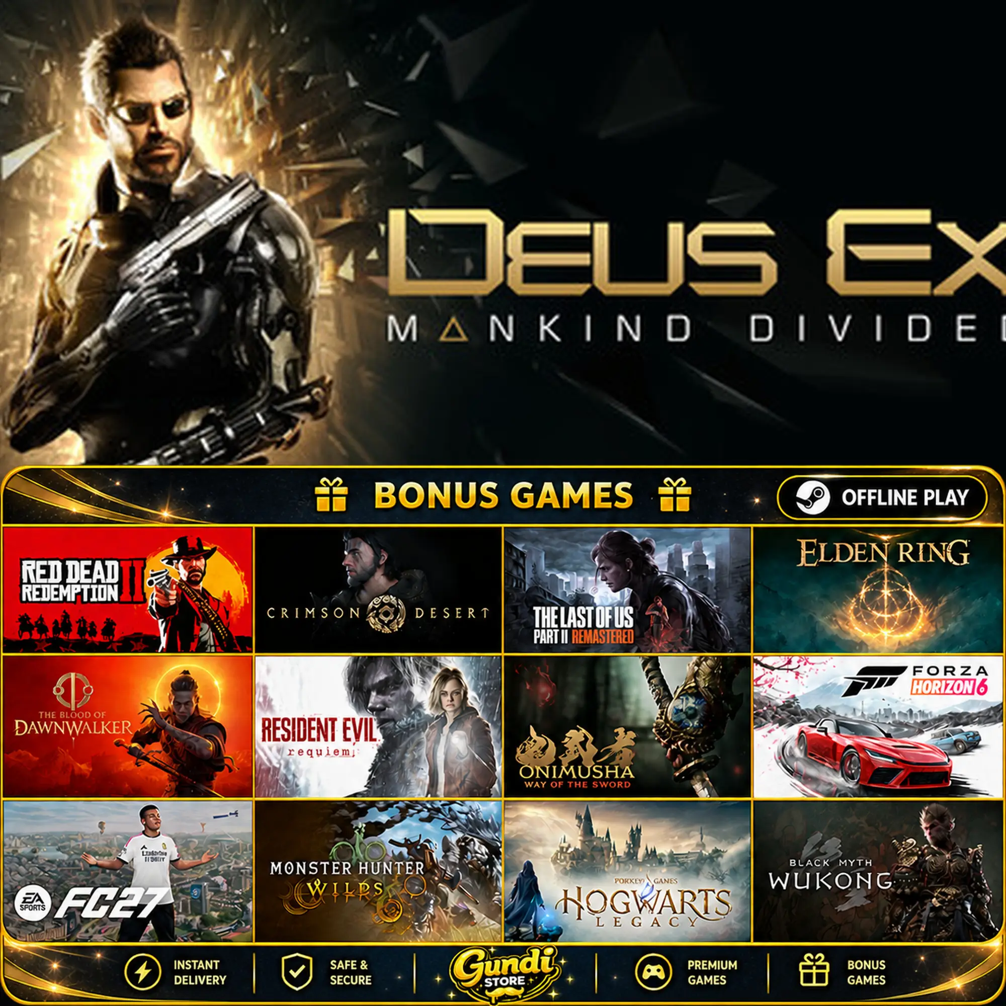 [AUTO CODE] - Deus Ex_ Mankind Divided™ + BONUS GAME