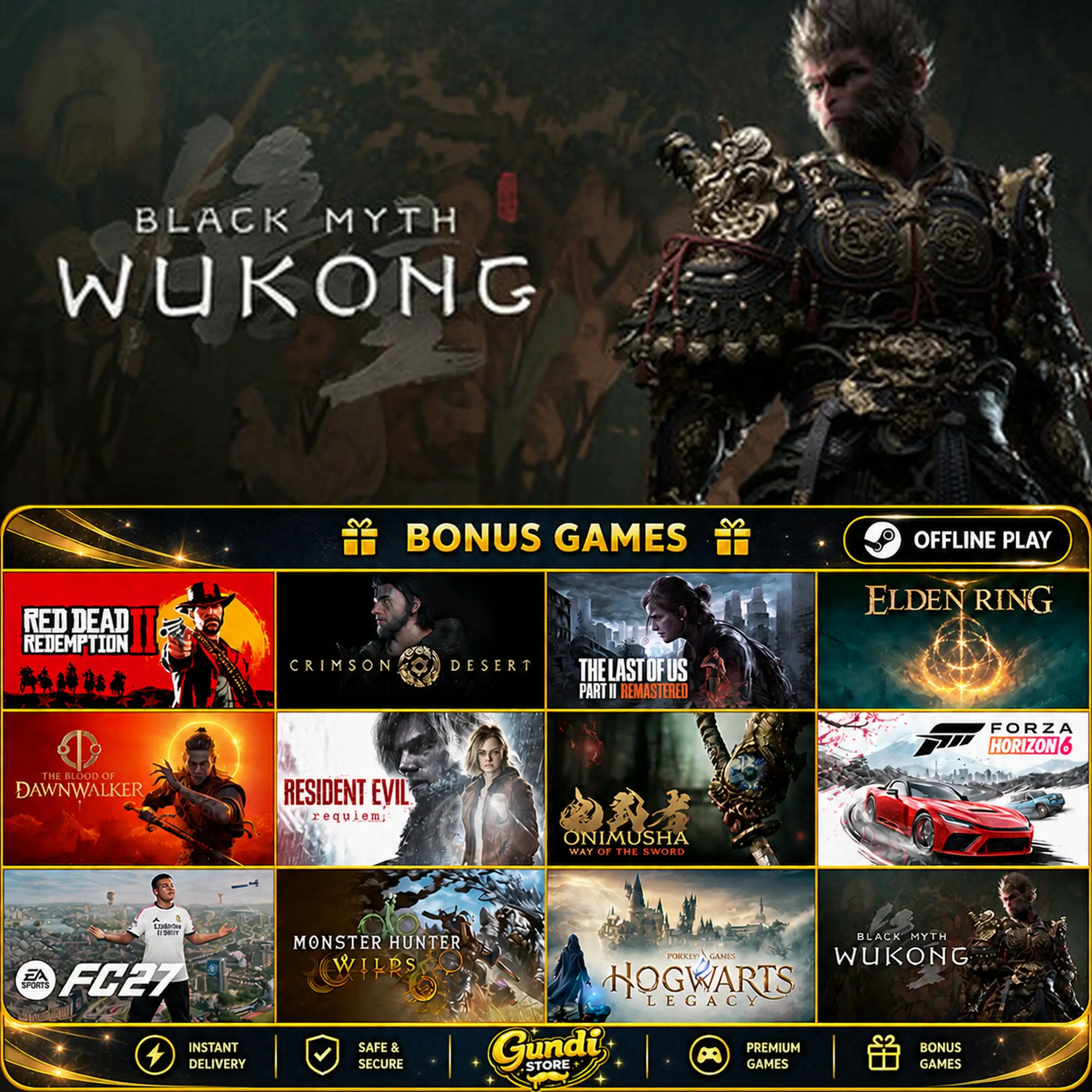 [AUTO CODE] - Black Myth_ Wukong + BONUS GAME