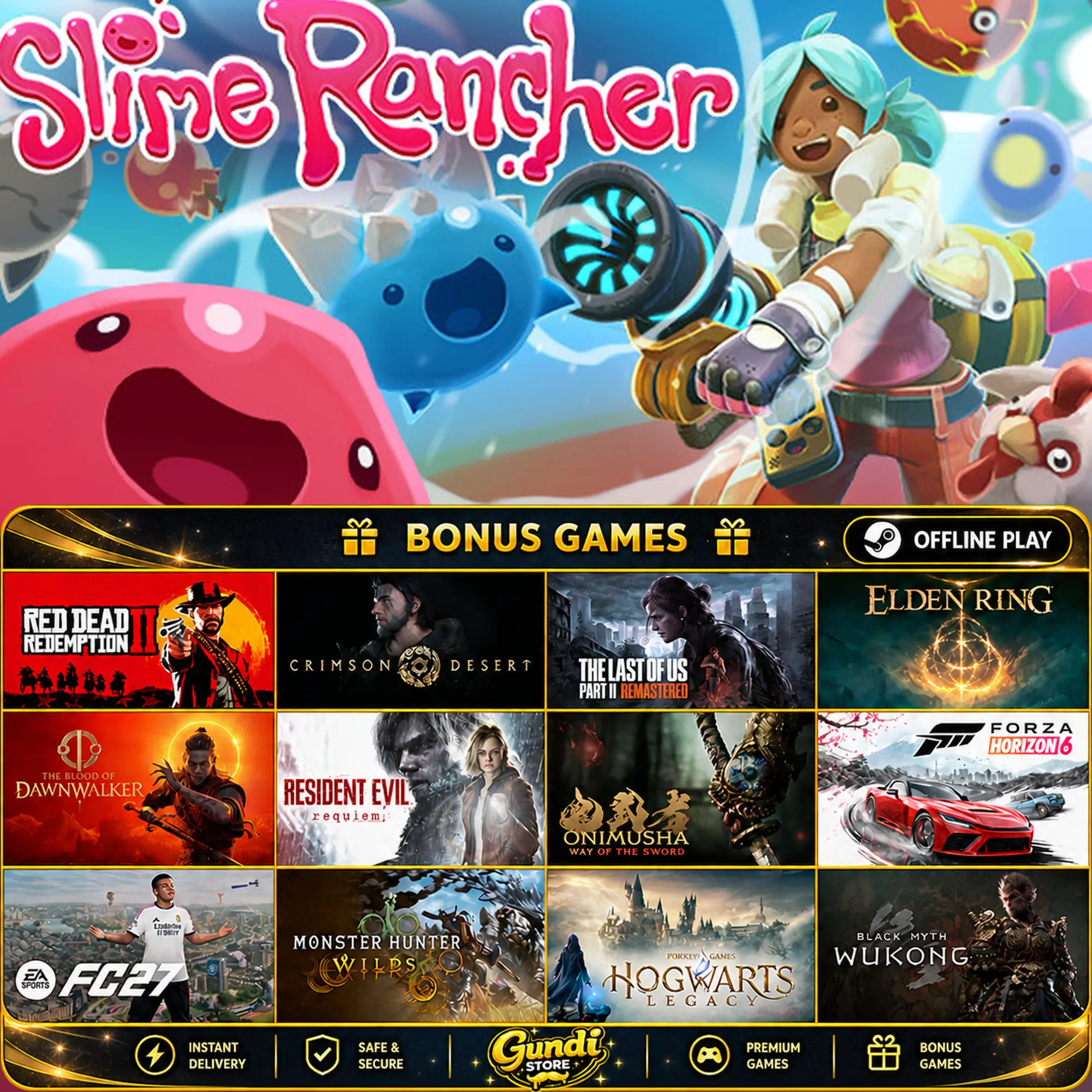 [AUTO CODE] - Slime Rancher + BONUS GAME