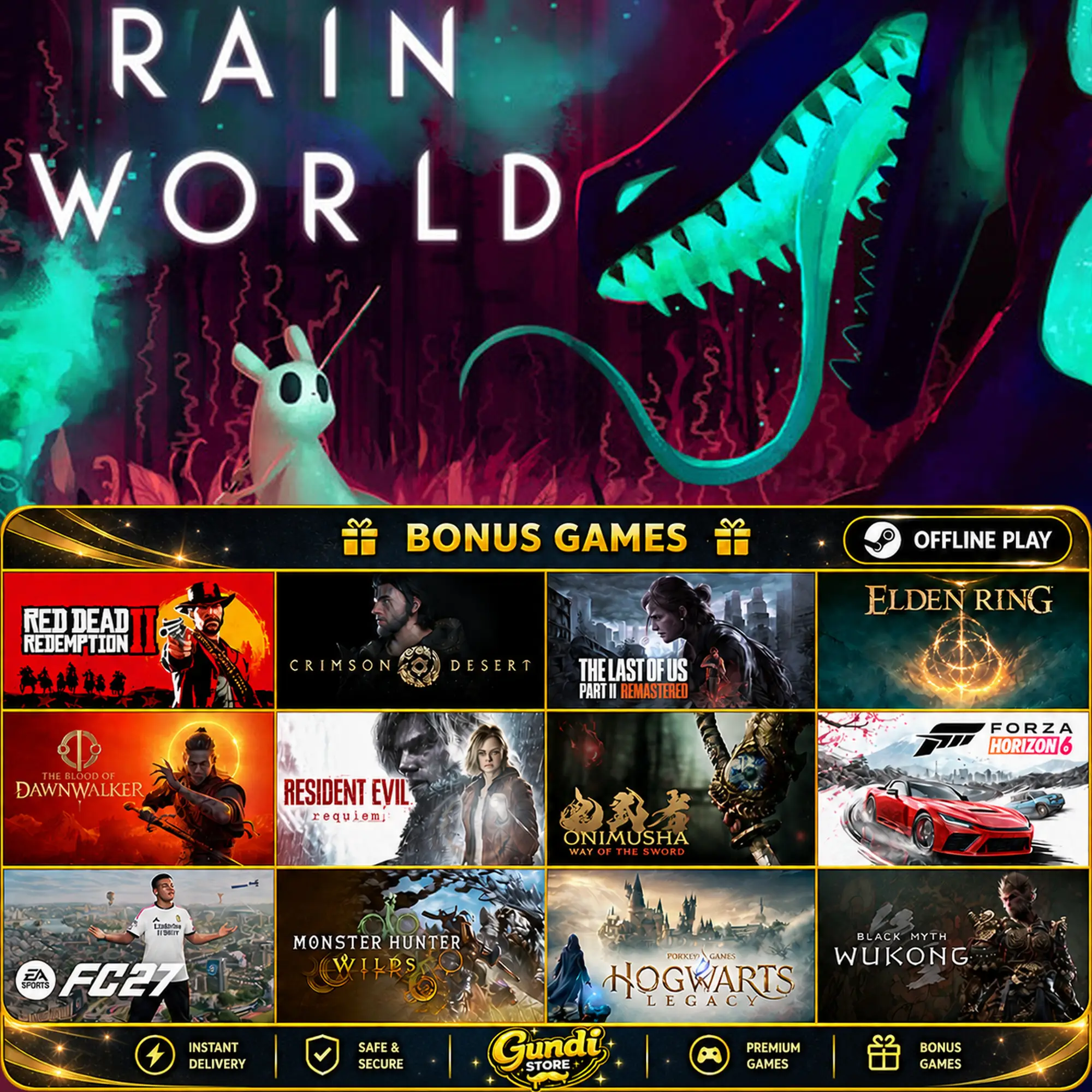 [AUTO CODE] - Rain World + BONUS GAME