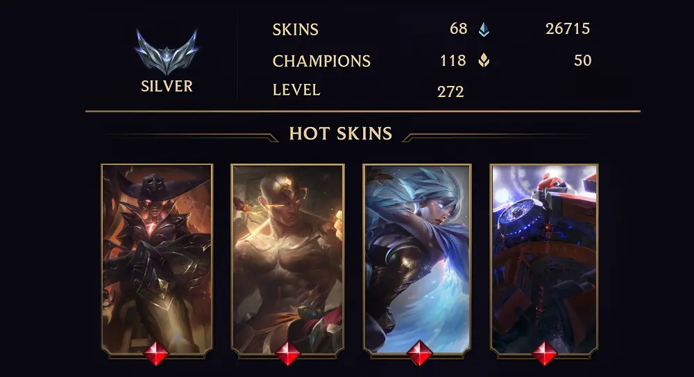 SILVER I - 272 LVL - 68 SKIN