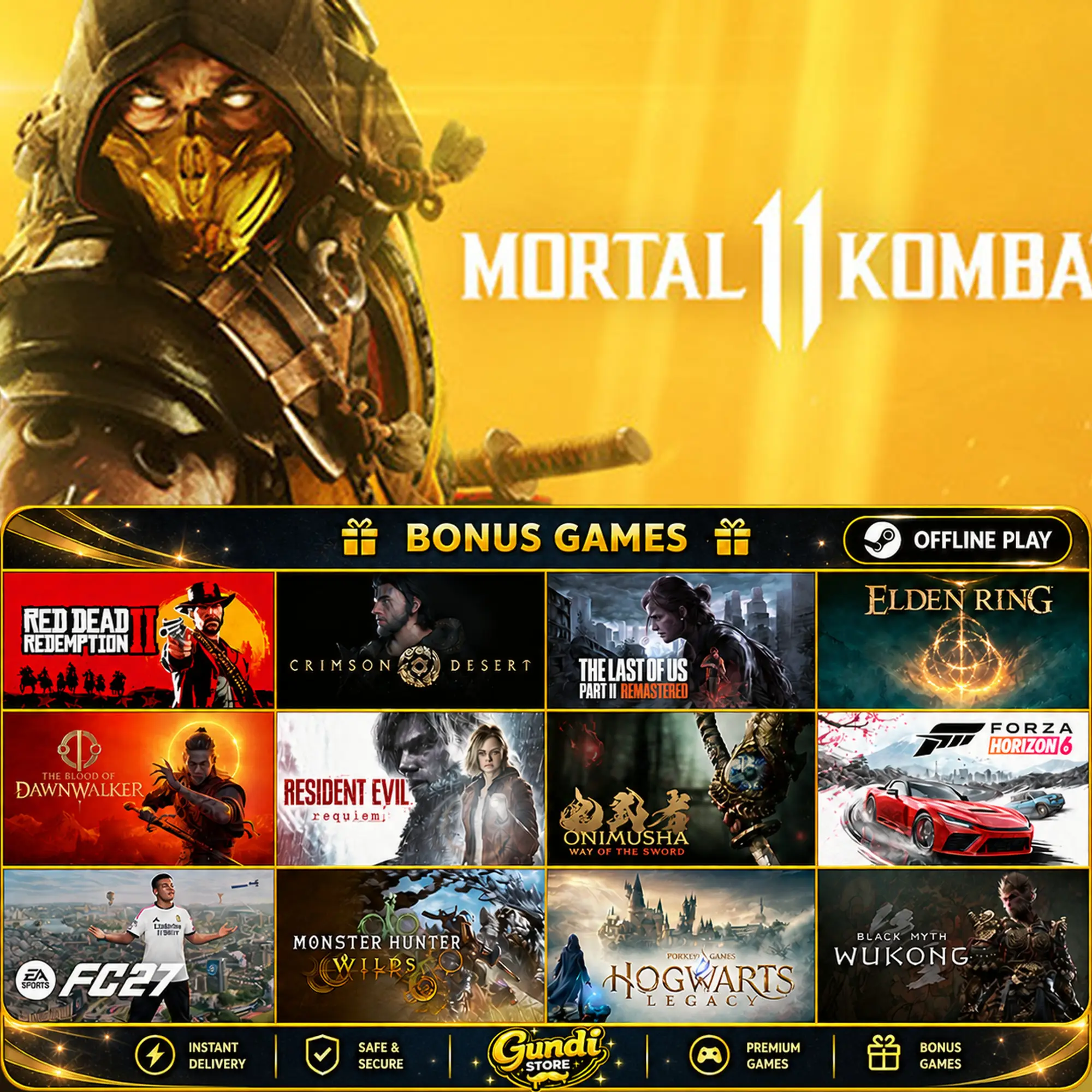[AUTO CODE] - Mortal Kombat 11 + BONUS GAME