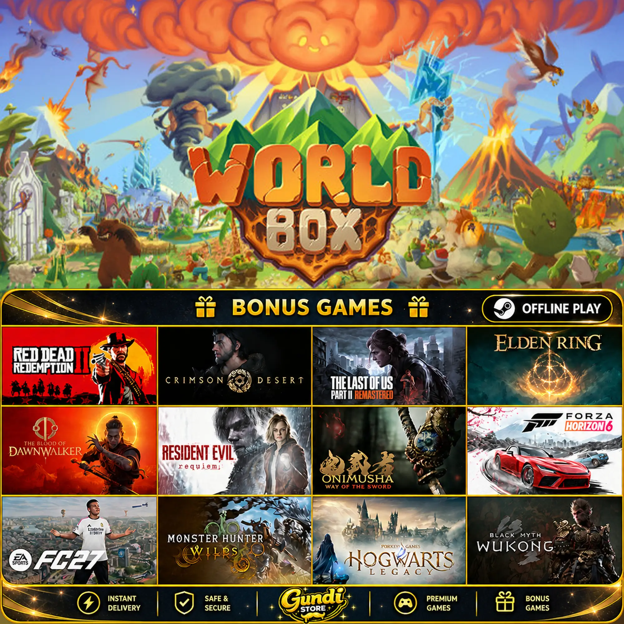 [AUTO CODE] - WorldBox - God Simulator + BONUS GAME